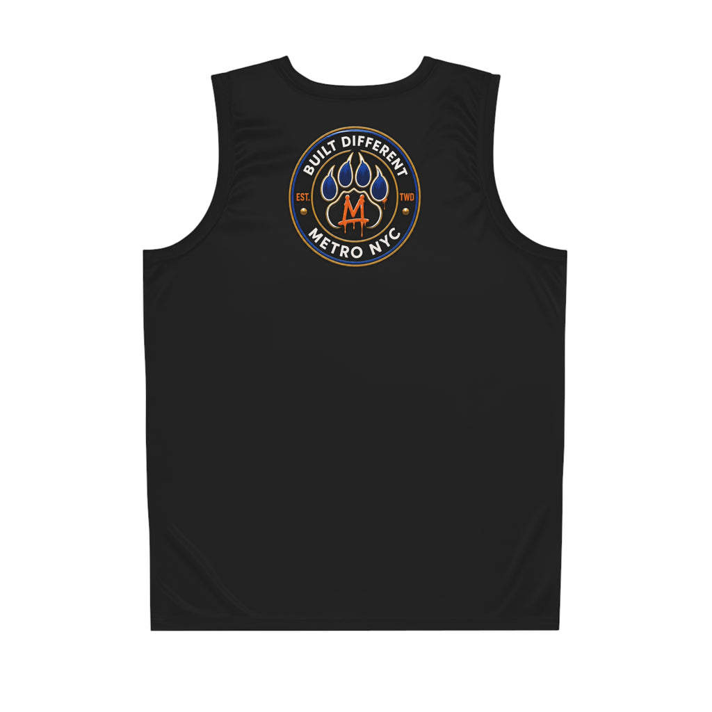 Basketball Jersey  (Black) — Metro King Courts Lion Graphic (Built Different)