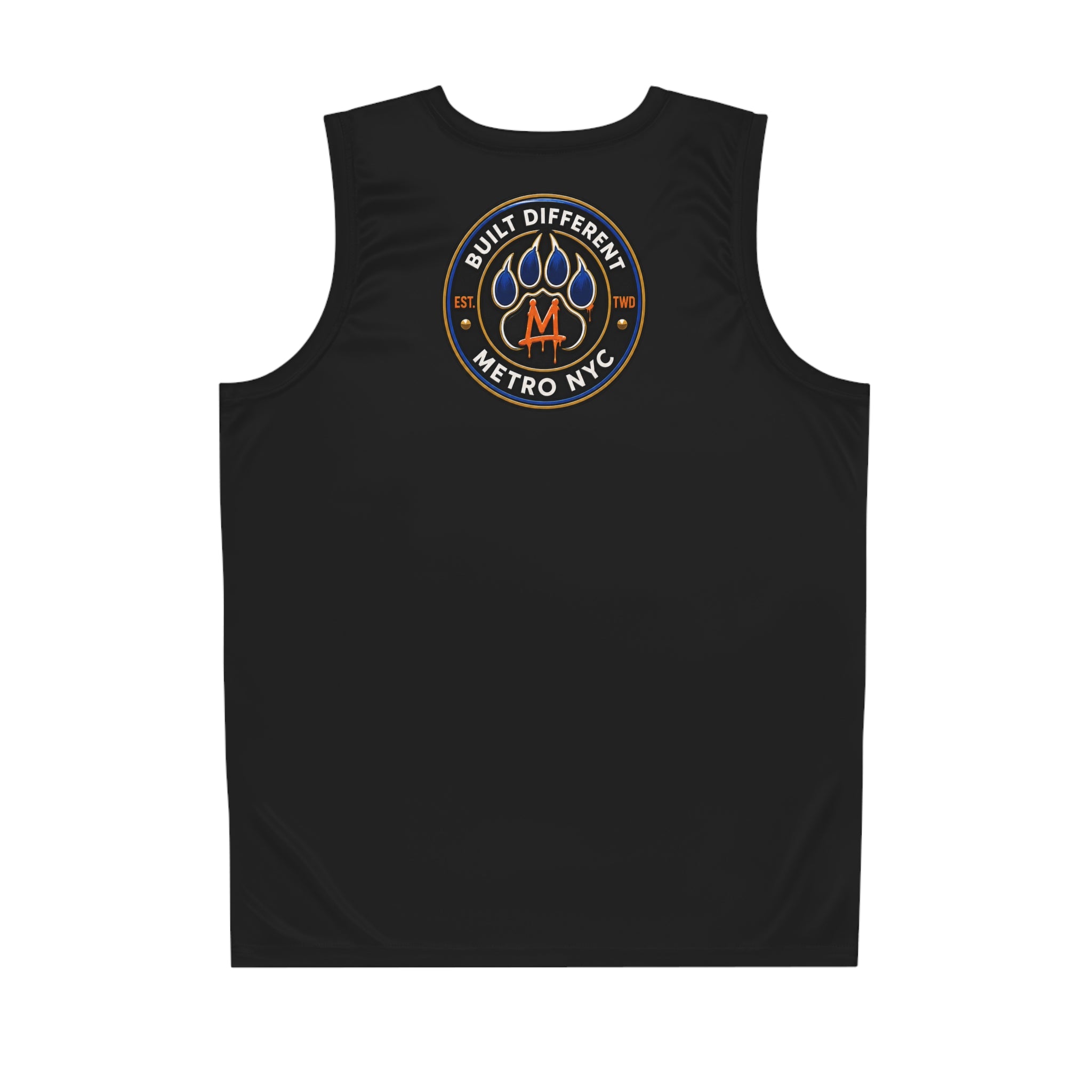 Basketball Jersey  (Black) — Metro King Courts Lion Graphic (Built Different)