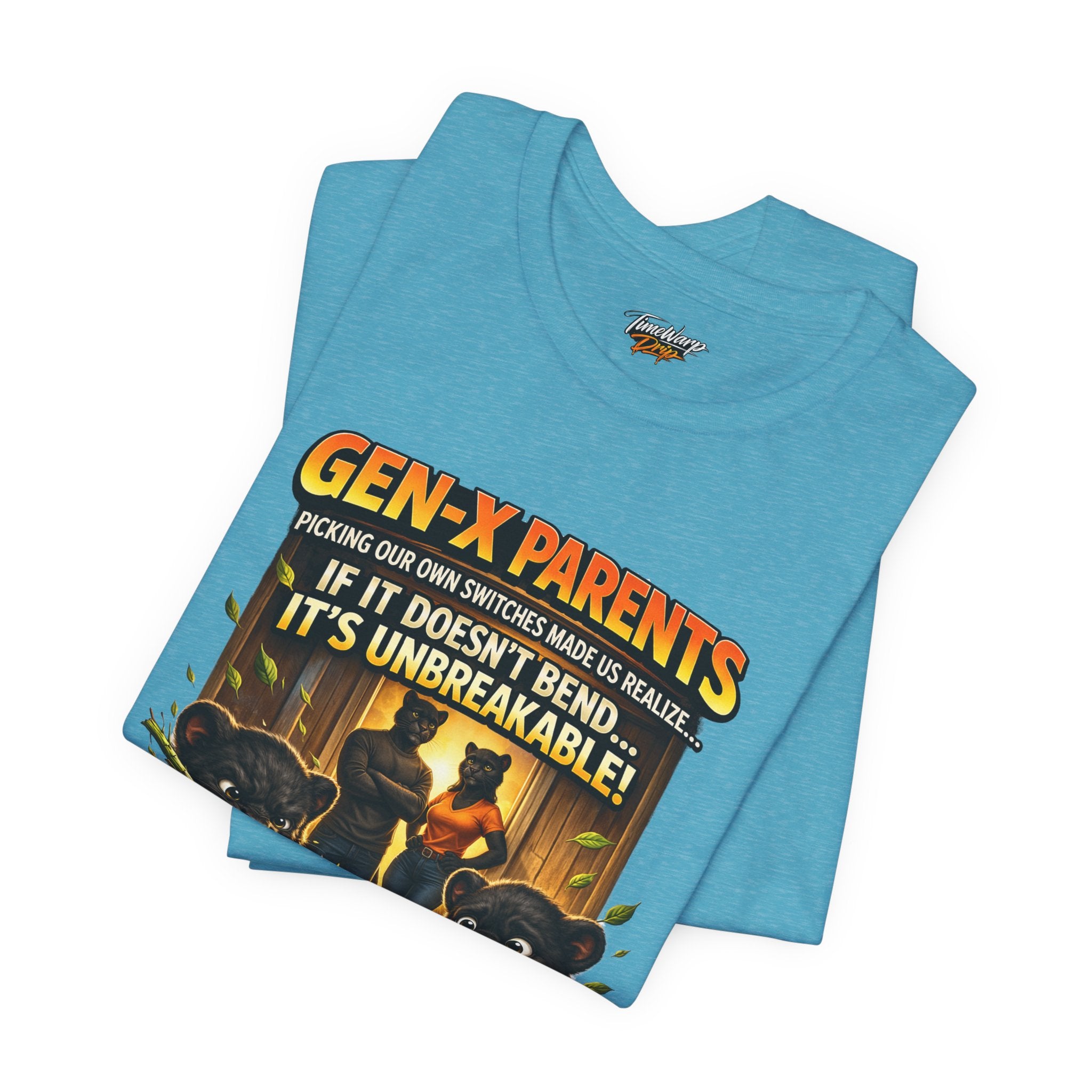 TimeWarp Drip Black Raised Unbreakable Tee—Gen X retro “Picked Our Own Switches,” bold bears, streetwise style, unbreakable energy. streetwear apparel