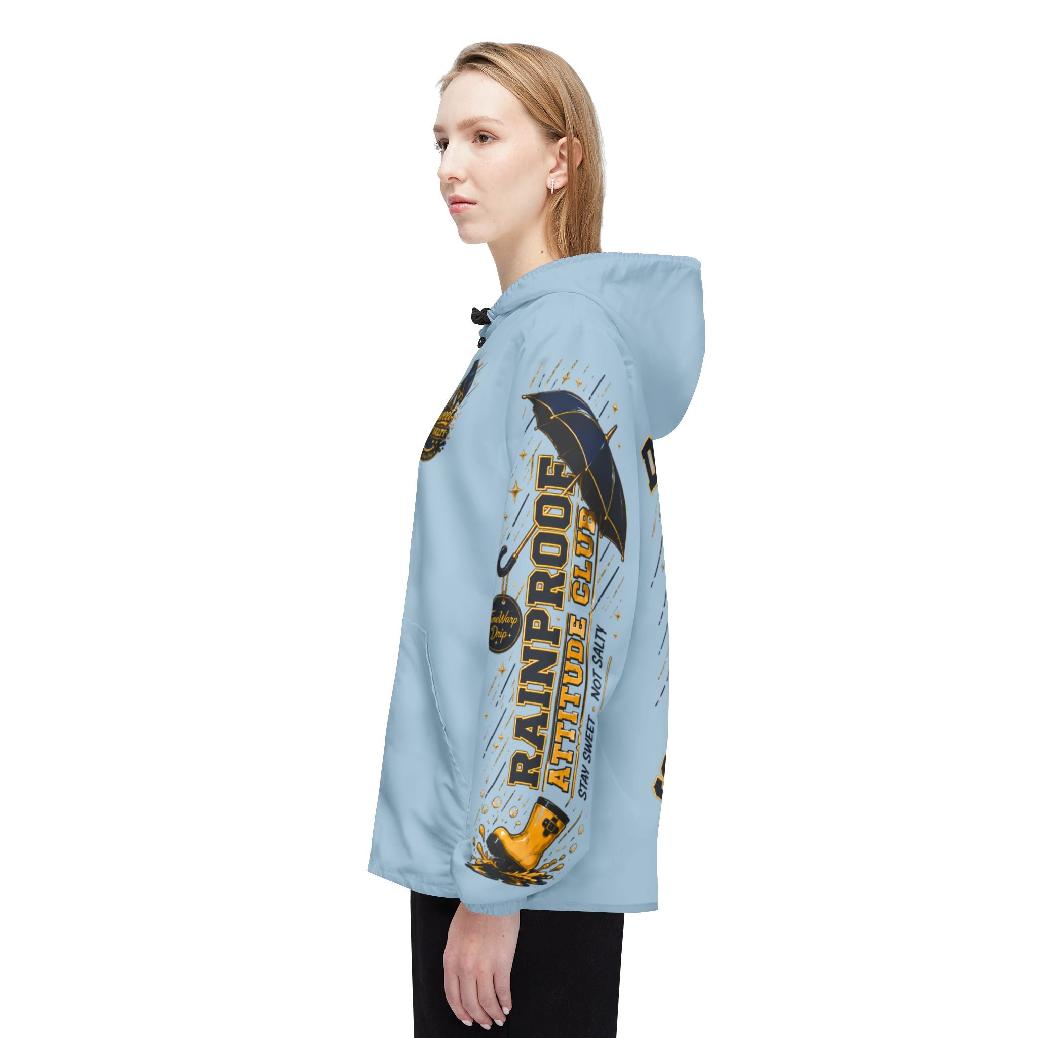TimeWarp Drip Don't Be Salty Windbreaker – Blue Drip – Don't Be Salty Streetwear | TimeWarp Drip
