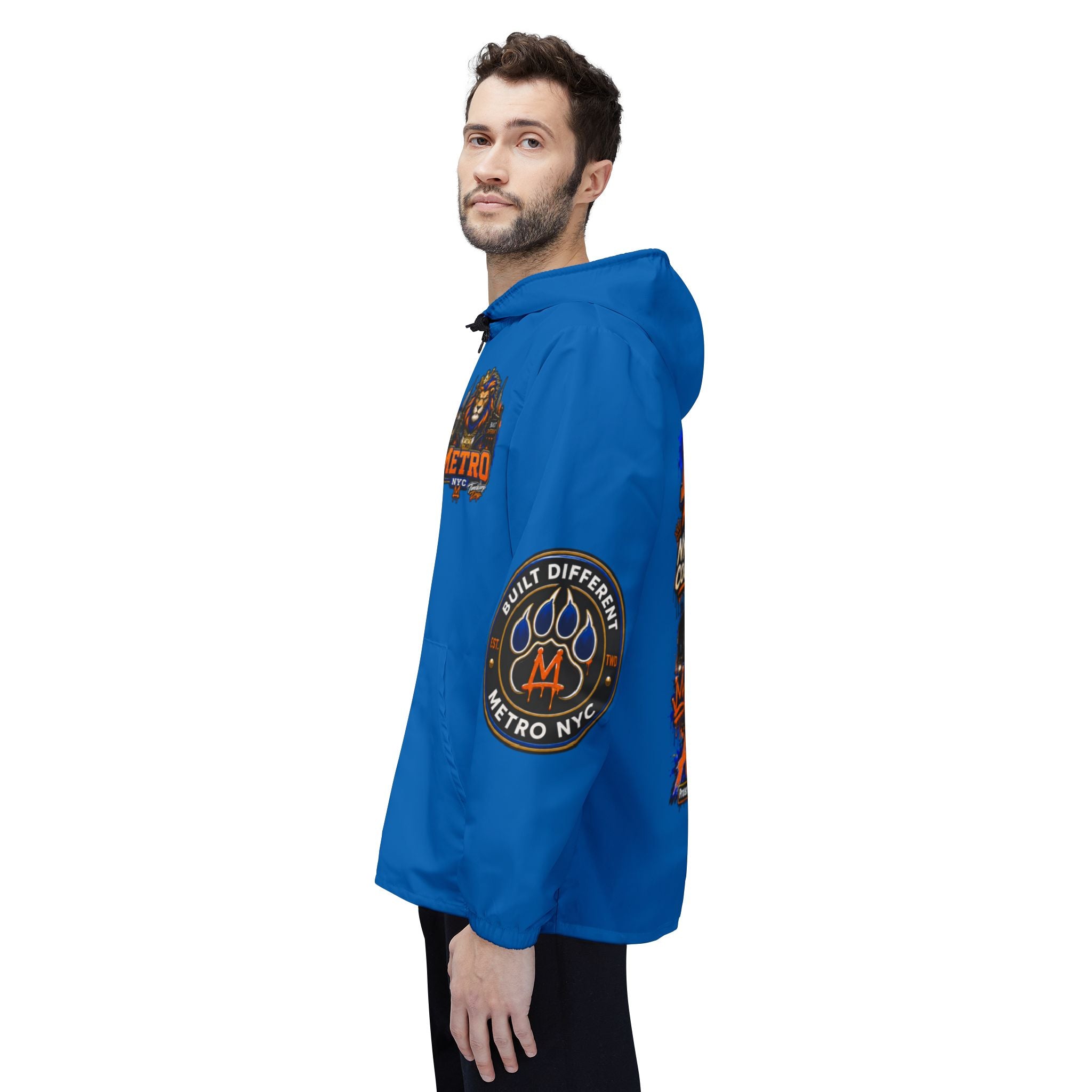 Basketball Windbreaker —  'ANTE UP' Metro Championship Streetwear (Blue)