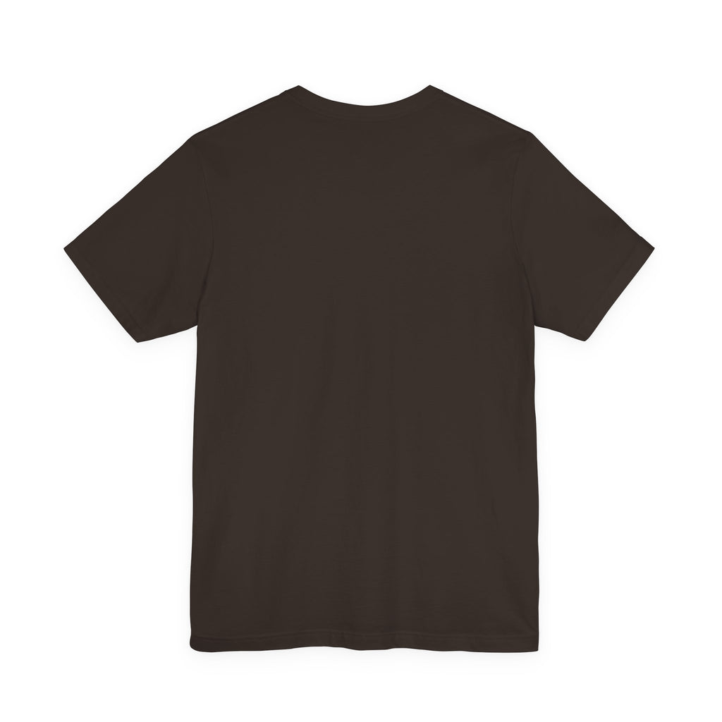 The Calm Energy Vibes T-Shirt — "I Run the Forecast" CEO Energy by TimeWarp Drip is a dark brown, short-sleeve lightweight tee, shown from the back on a white background with no visible logos, graphics, or text.