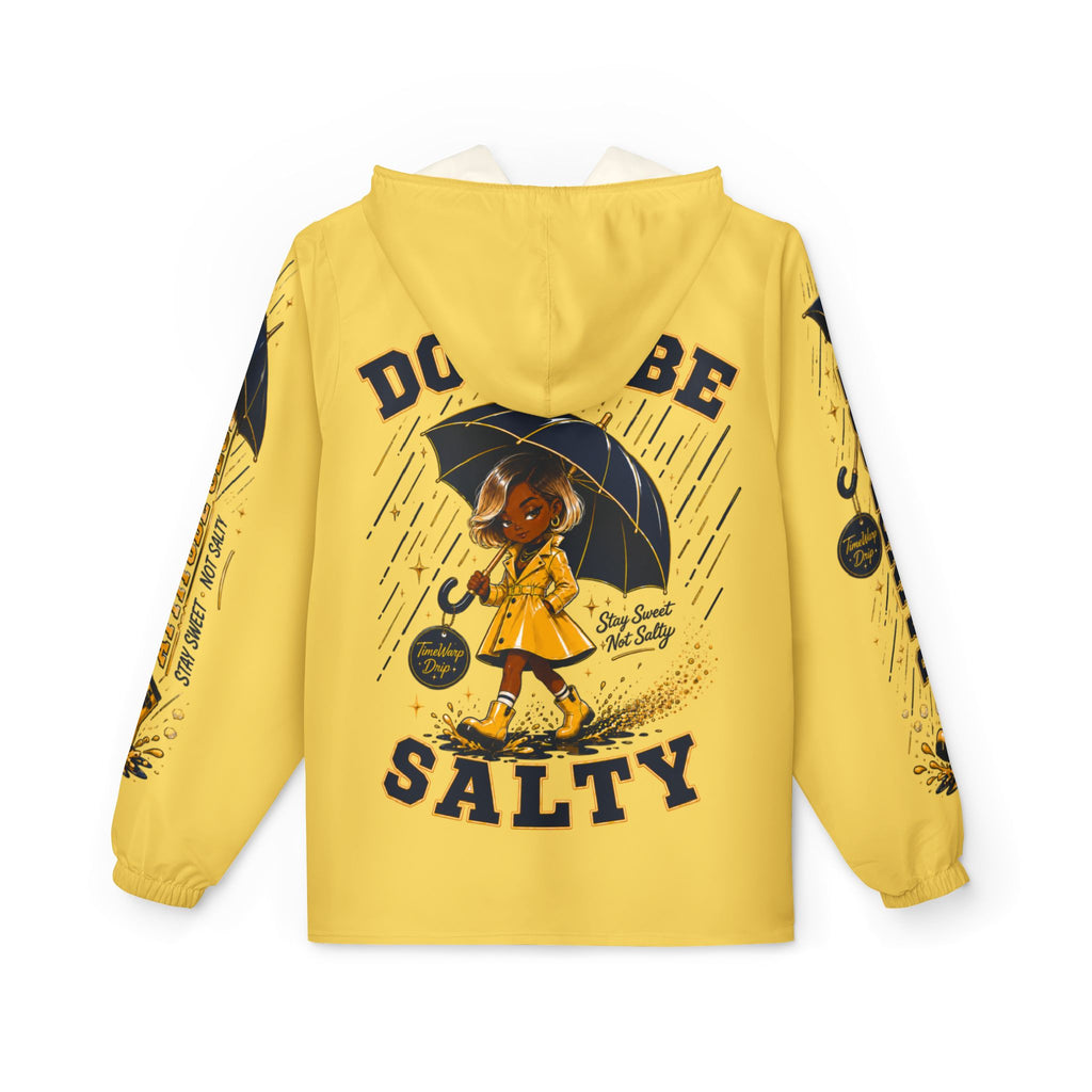 TimeWarp Drip Don't Be Salty Windbreaker – Yellow Drip – Don't Be Salty Streetwear | TimeWarp Drip