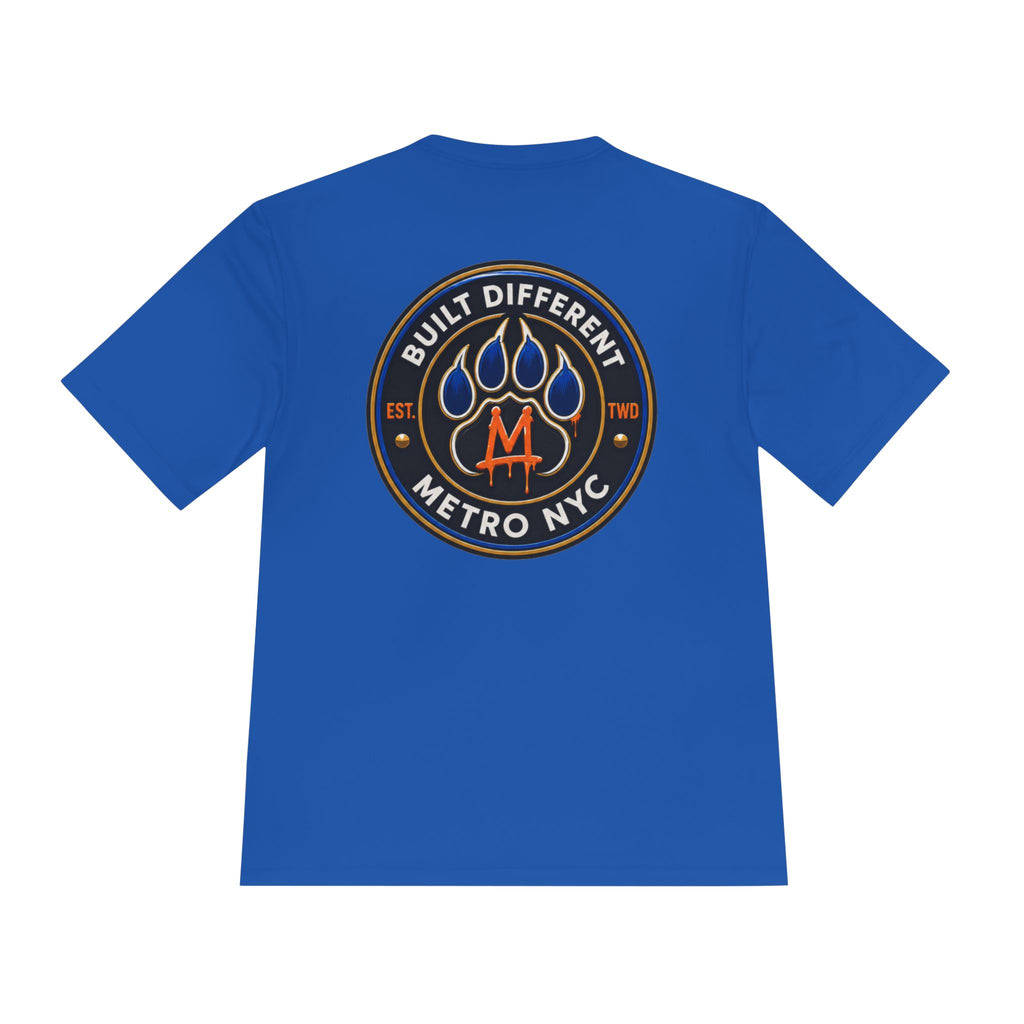Metro NYC Lion Graphic Tee — "Built Different" Athletic Moisture‑Wicking Shirt