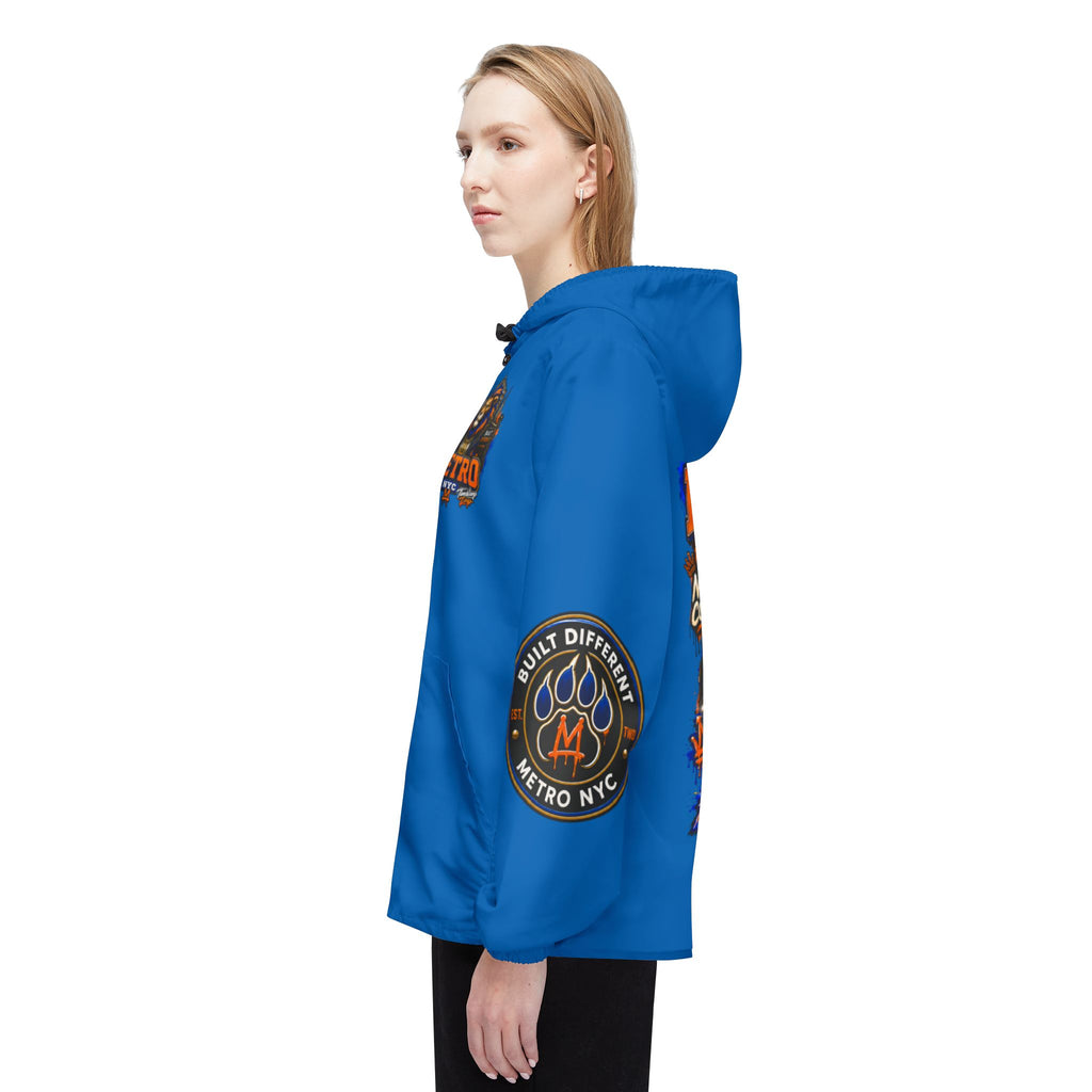 Basketball Windbreaker —  'ANTE UP' Metro Championship Streetwear (Blue)