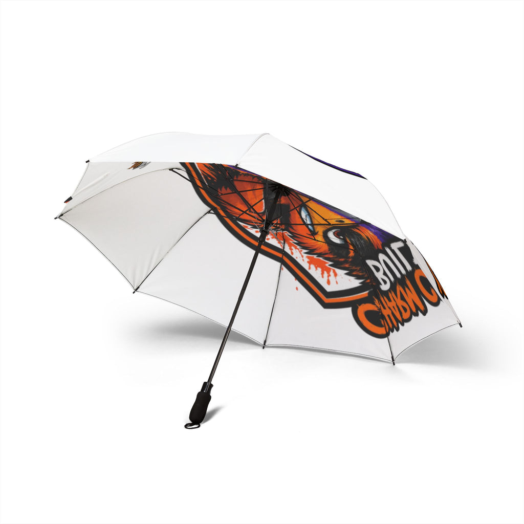 TimeWarp Drip Baltimore "Charm City Built" white umbrella—bold tiger face, drippy colors, Cyrillic drip. Streetwear vibes unleashed. 