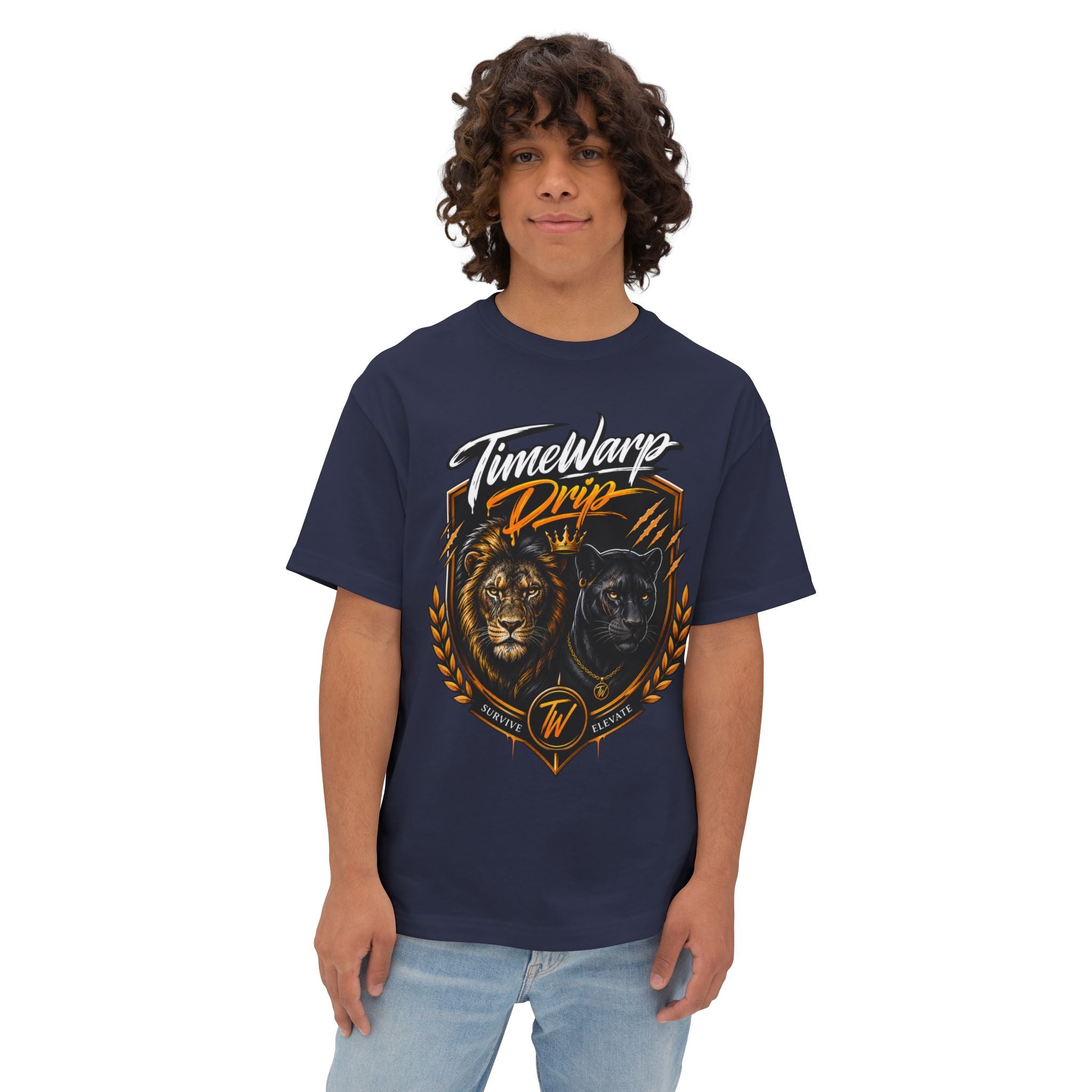 'School of Hard Knocks' - Motivational Oversized Boxy Tee