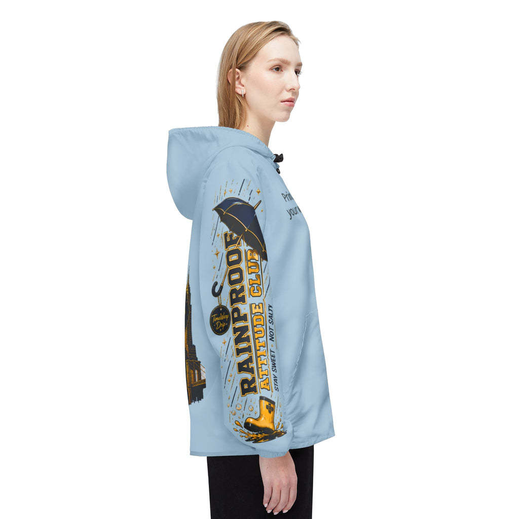 TimeWarp Drip Don't Be Salty Honey Bear Windbreaker – Retro Blue Drip – Don't Be Salty Streetwear | TimeWarp Drip