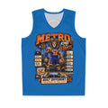 Basketball Jersey  (Blue) — Metro King Courts Lion Graphic (Built Different)