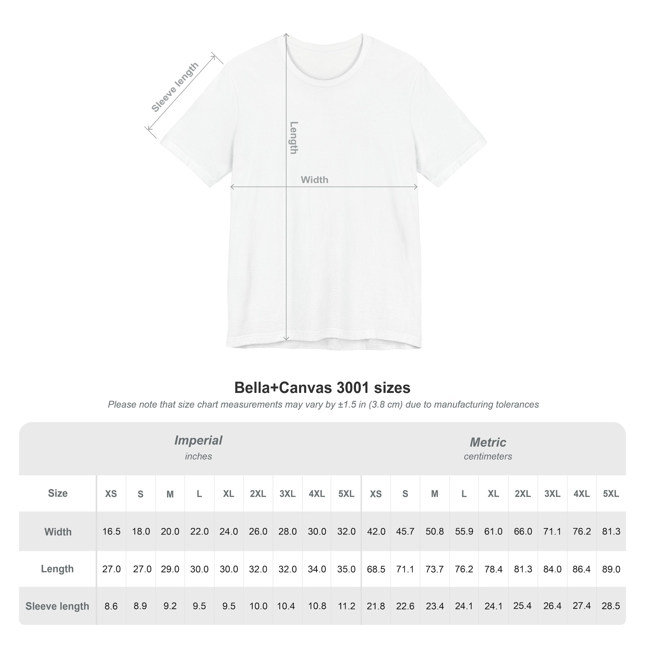 A sizing chart for the TimeWarp Drip Lucky Clover "Pulls Up Lives" Graphic T-Shirt shows a white shirt diagram labeled with length, width, and sleeve length. Size details in inches and centimeters are listed for S, M, L, XL, 2XL, and 3XL.