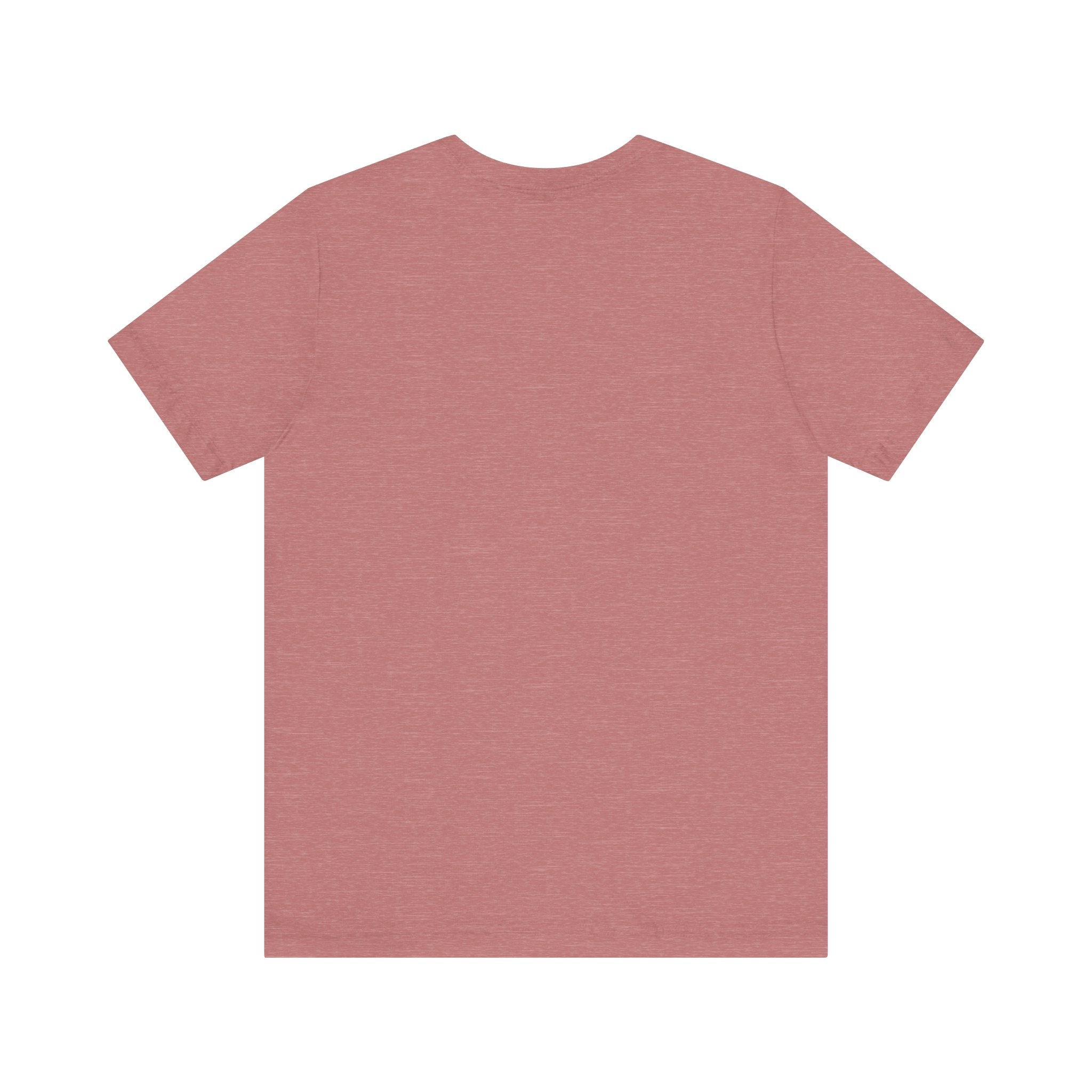 TimeWarp Drip Lucky Clover tee, back view—heathered rose pink streetwear, “Pulls Up Lives” drip in S-XL on white backdrop. streetwear apparel