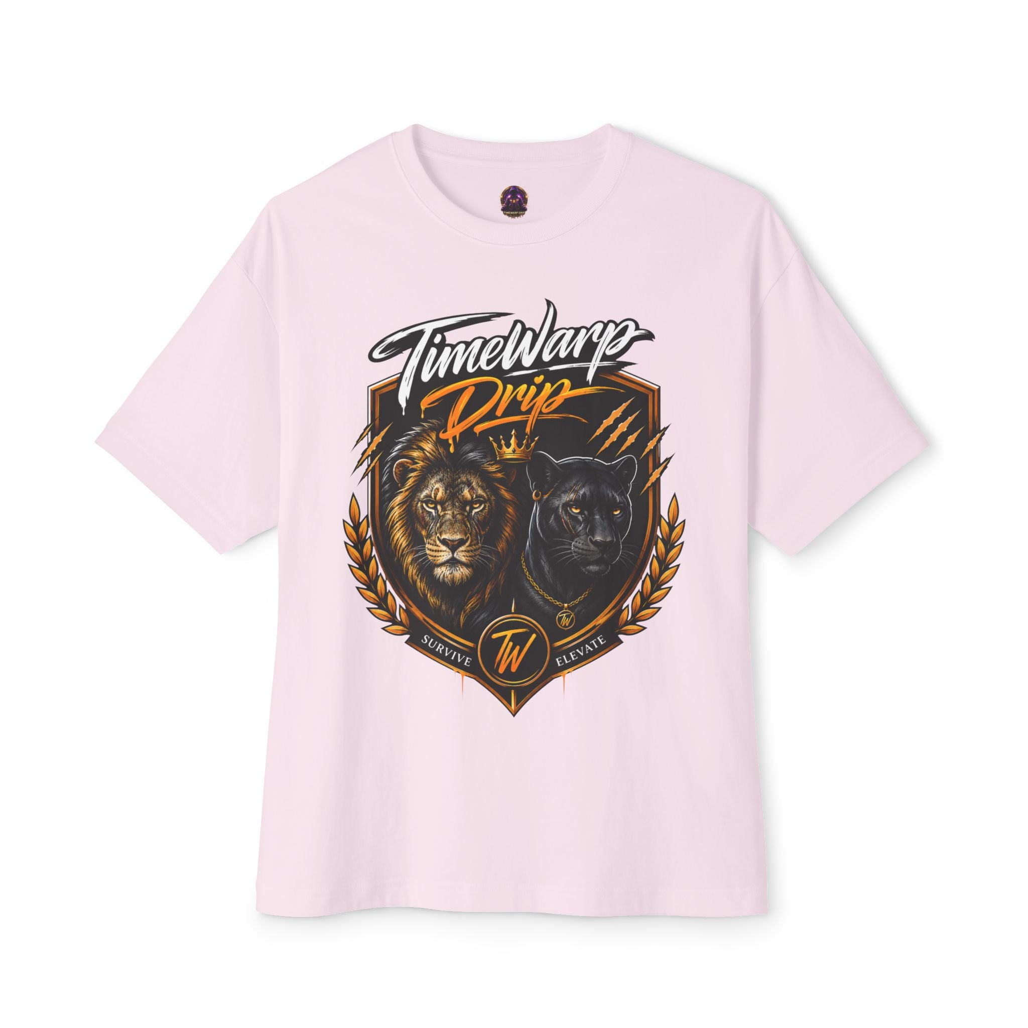 TimeWarp Drip School of Hard Knocks Graphic Tee – White – Oversized Streetwear | TimeWarp Drip
