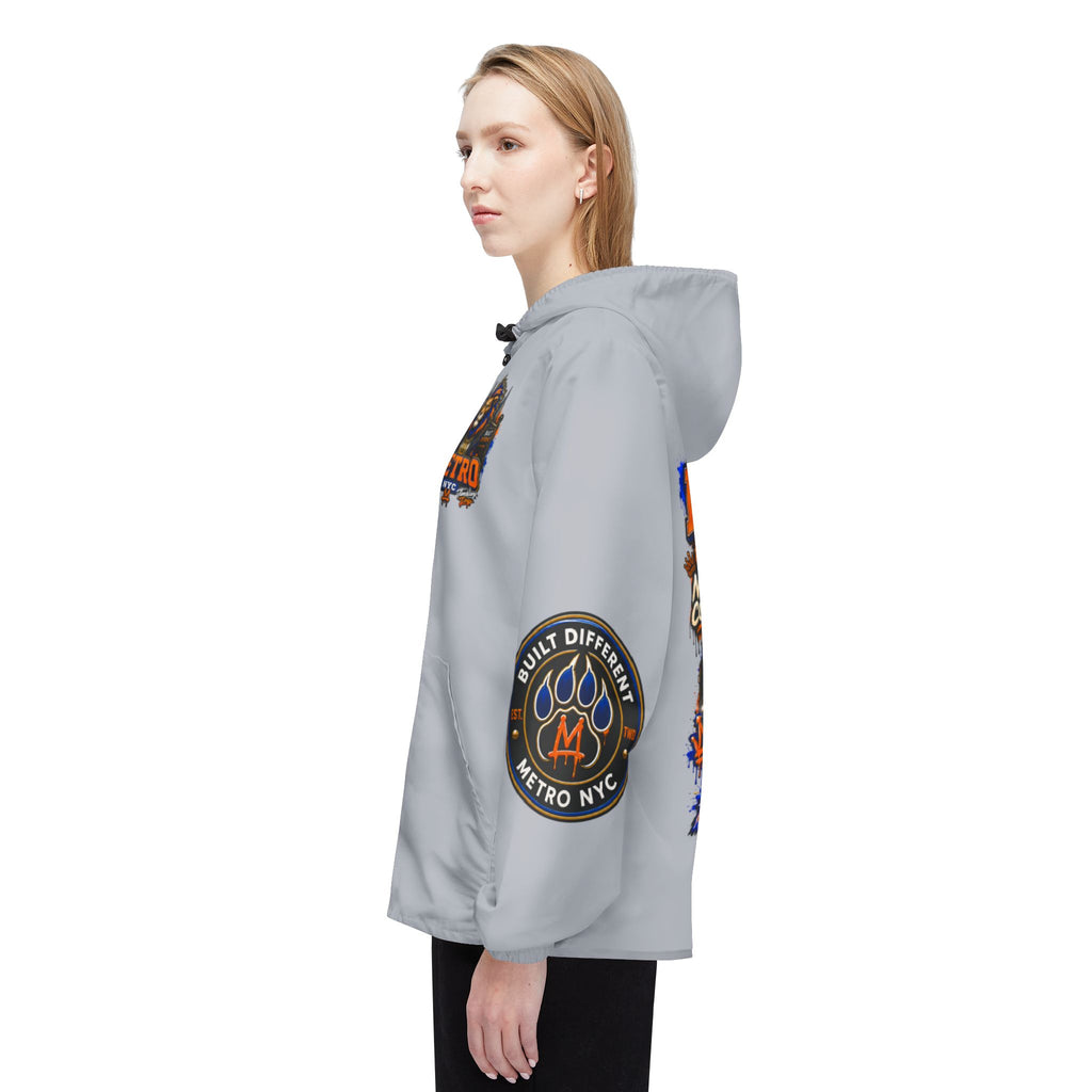 Basketball Windbreaker —  'ANTE UP' Metro Championship Streetwear (Gray)