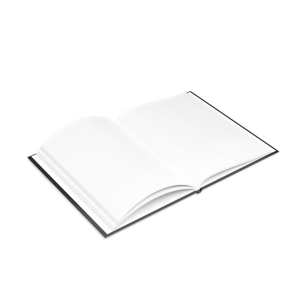 Black hardcover notebook with "Straight Outta NYC" and Statue of Liberty graphic, ideal for writing and note-taking.