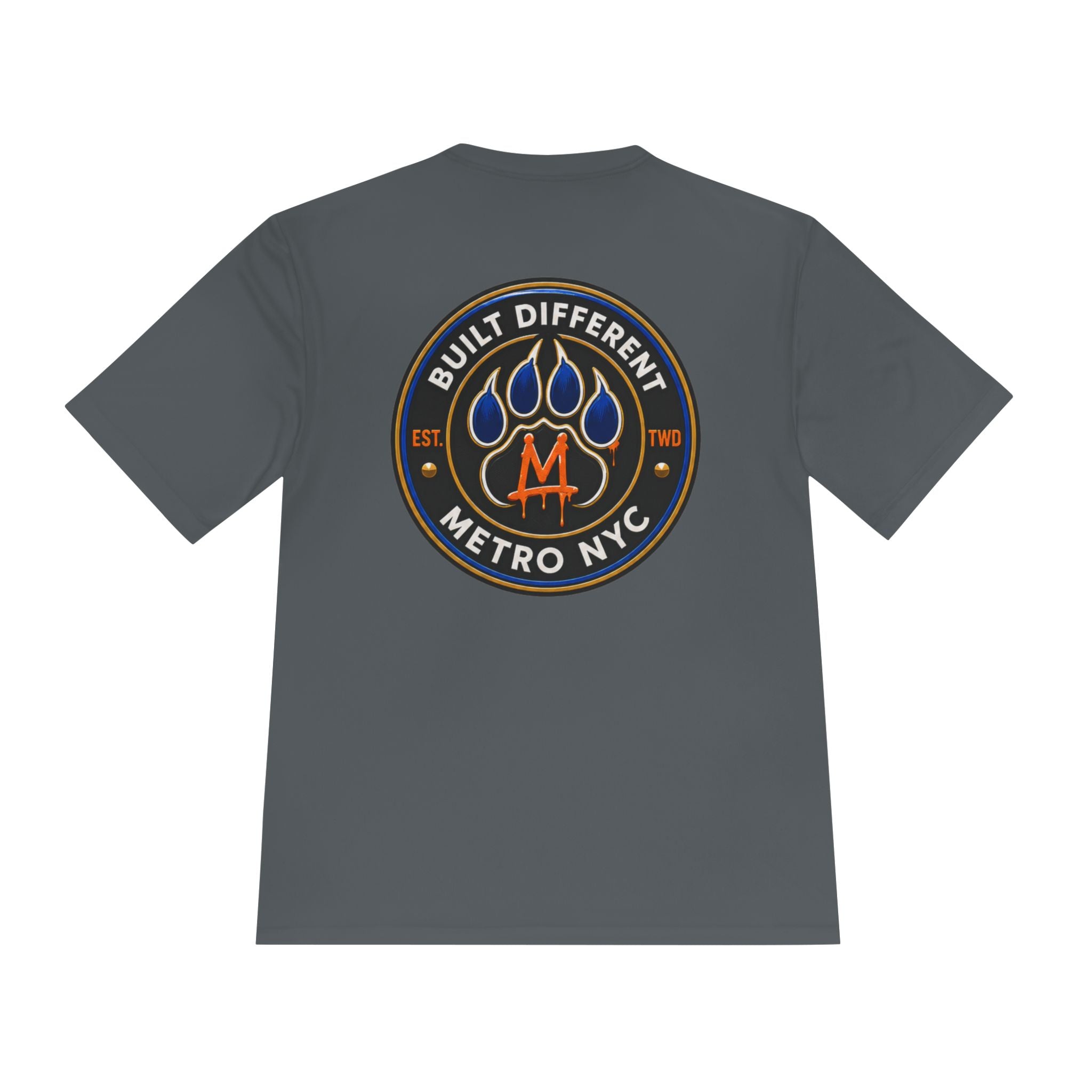 Metro NYC Basketball Tee — "Built Different" Lion Mascot Sports Shirt