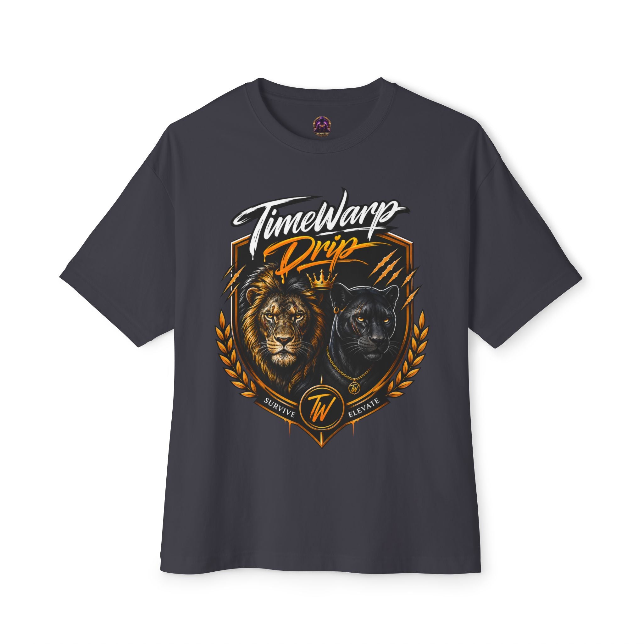 TimeWarp Drip School of Hard Knocks Graphic Tee – Black – Oversized Streetwear | TimeWarp Drip