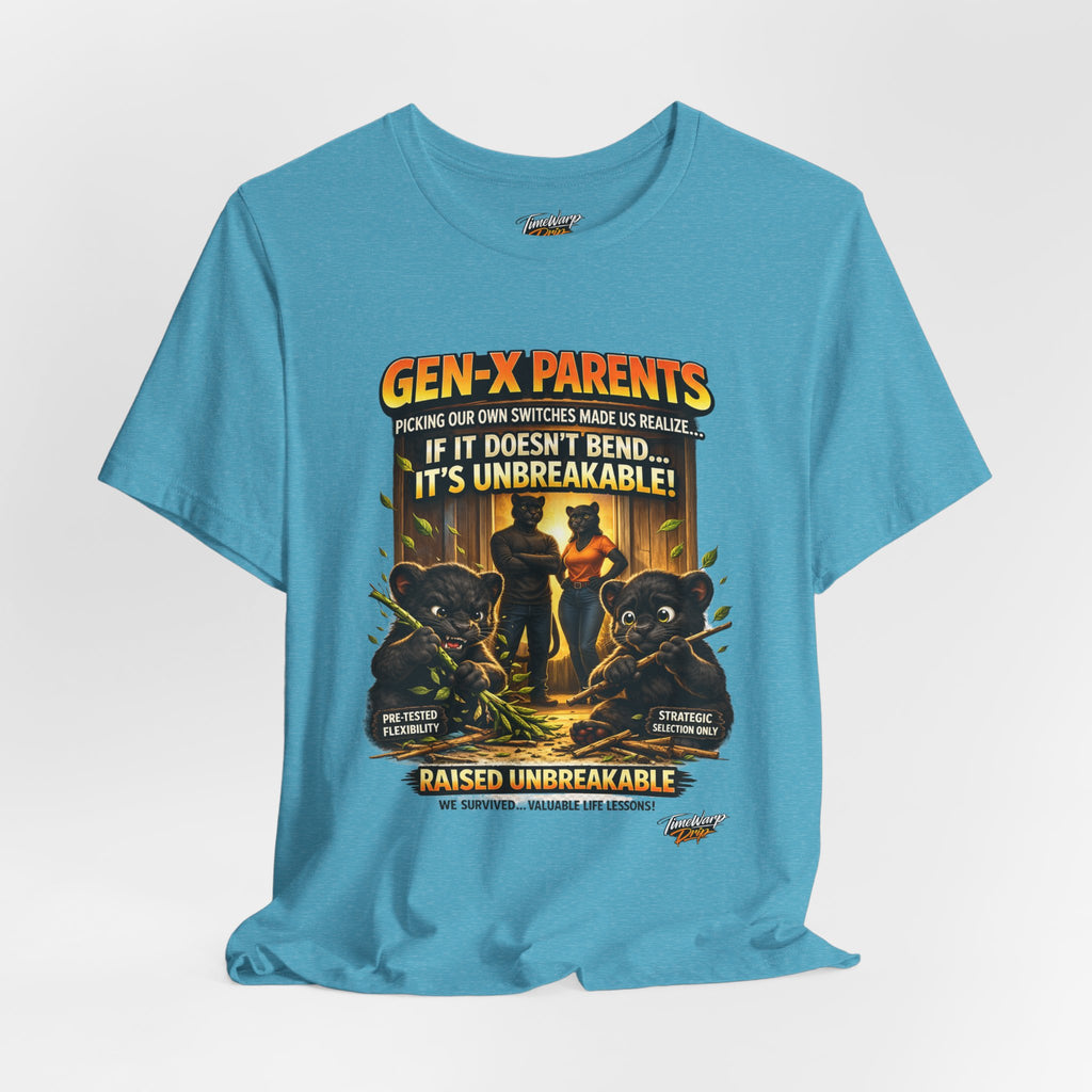 TimeWarp Drip Printify black streetwear tee, Gen X icon, bold “Picked Our Own Switches” text, two fierce bears, unbreakable drip. streetwear apparel