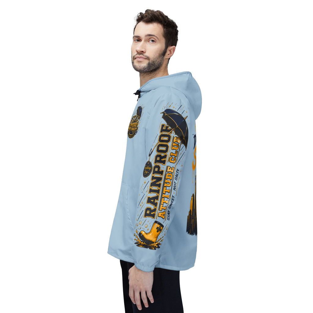 TimeWarp Drip Don't Be Salty Honey Bear Windbreaker – Retro Blue Drip – Don't Be Salty Streetwear | TimeWarp Drip