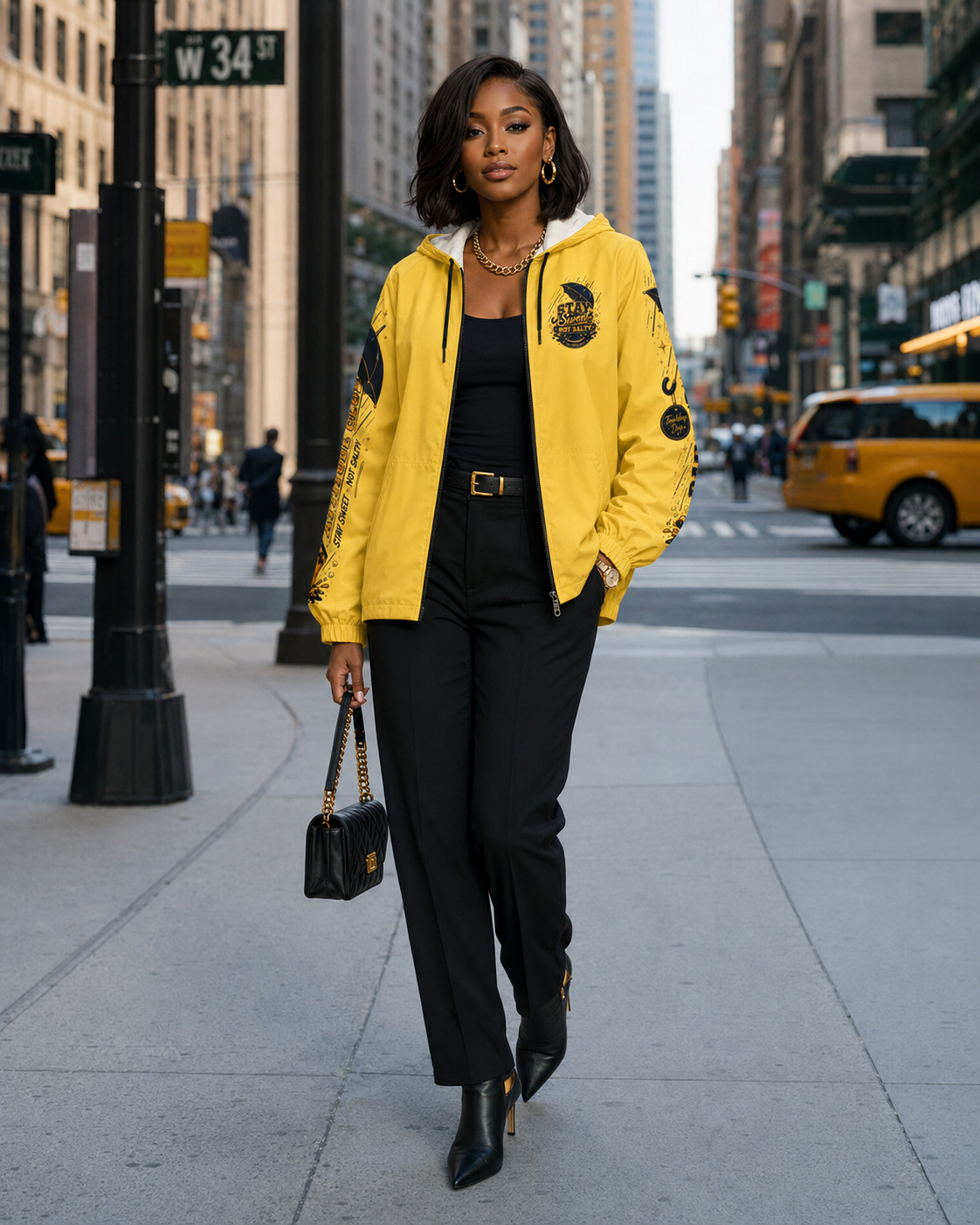 TimeWarp Drip Don't Be Salty Windbreaker – Yellow Drip – Don't Be Salty Streetwear | TimeWarp Drip