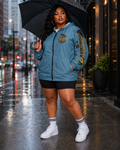 TimeWarp Drip Don't Be Salty Windbreaker – Retro Blue Drip – Don't Be Salty Streetwear | TimeWarp Drip
