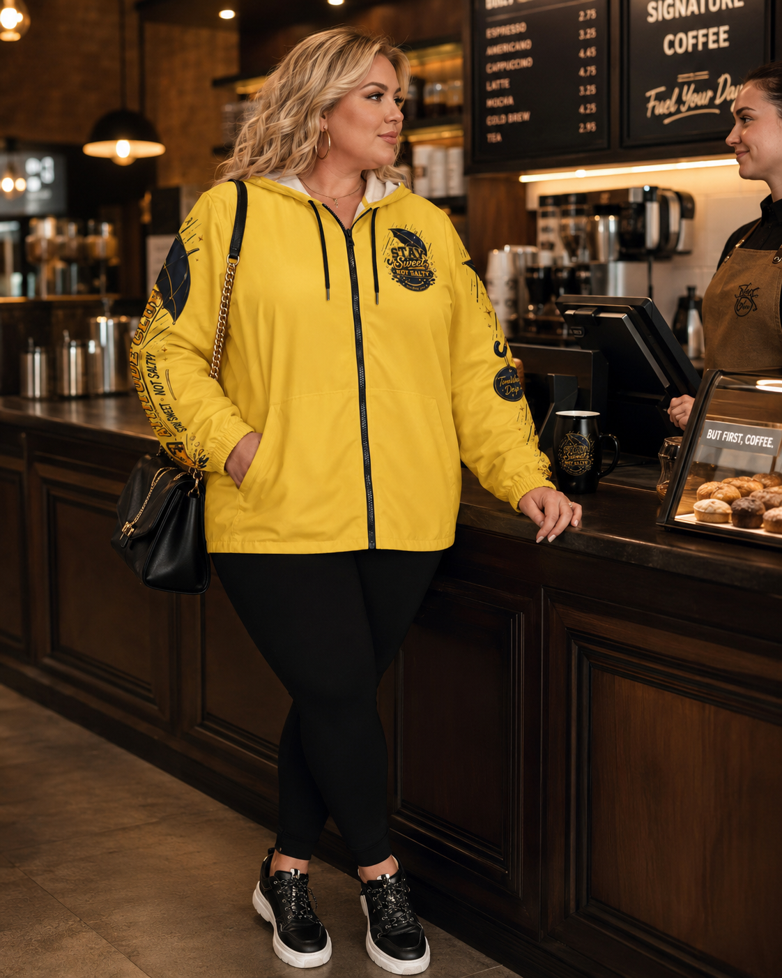 TimeWarp Drip Don't Be Salty Windbreaker – Yellow Drip – Don't Be Salty Streetwear | TimeWarp Drip