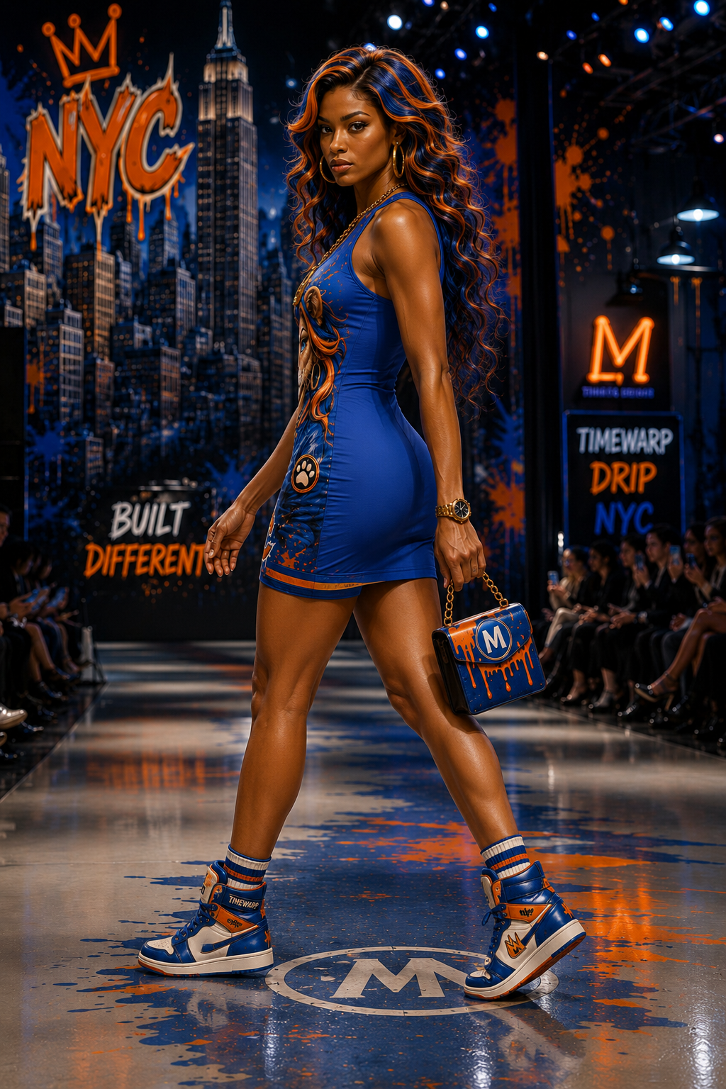 NYC Lioness Racerback Dress — 'The Queen Drip' Streetwear Graphic