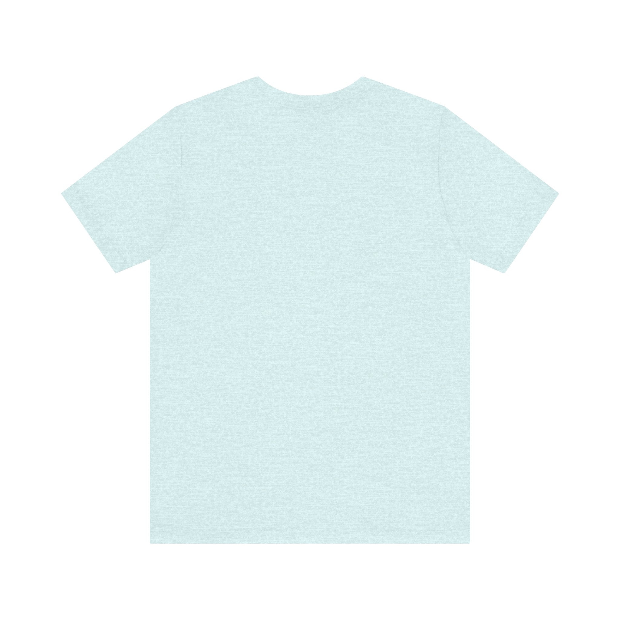 The TimeWarp Drip Lucky Clover "Pulls Up Lives" Graphic T-Shirt is shown from the back in light blue against a white background, available in sizes S, M, L, XL, 2XL, and 3XL.