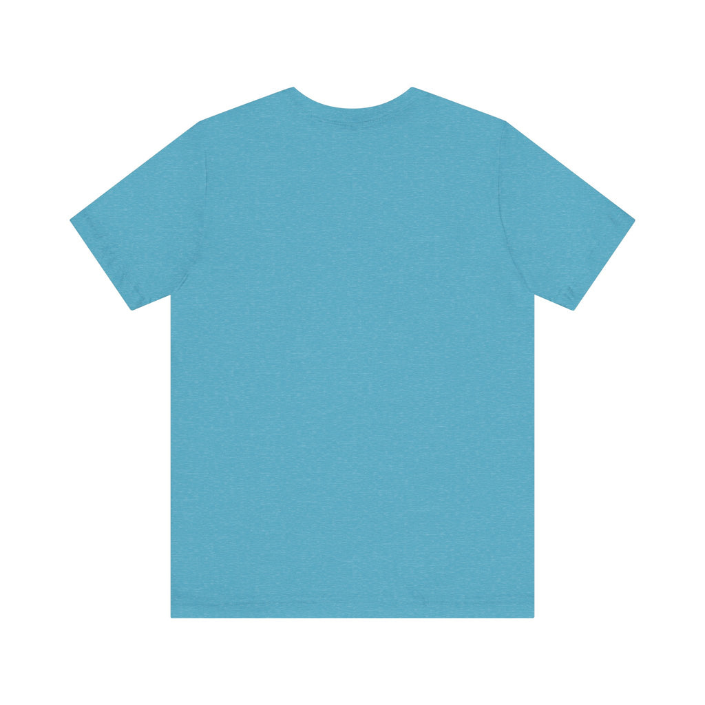 The TimeWarp Drip Lucky Clover "Pulls Up Lives" Graphic T-Shirt is a plain light blue short-sleeve tee shown from the back on a white background, available in sizes S, M, L, XL, 2XL, and 3XL.