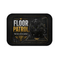 TimeWarp Drip Drip-black Panther Bath Mat by Printify—streetwise style pops with "Wet Feet Will Be Audited" for bold bathroom swagger. streetwear apparel