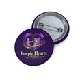 TimeWarp Drip Rock the scene with this purple heart charity pin button—bold gold text, street-drip figures, and max awareness vibes. 
