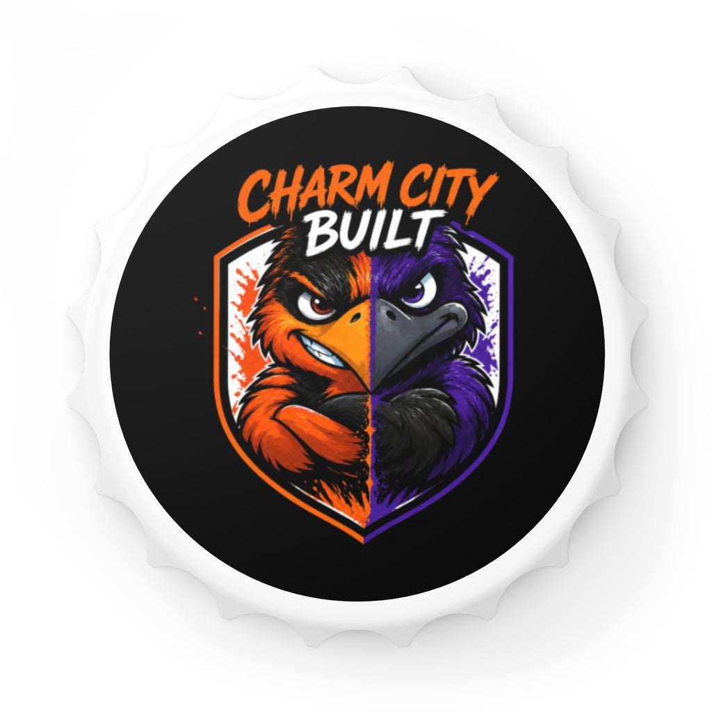 TimeWarp Drip Two-Tone Bird Bottle Opener—black, bold, drippin’ street flair, fresh Charm City vibes in every twist. 