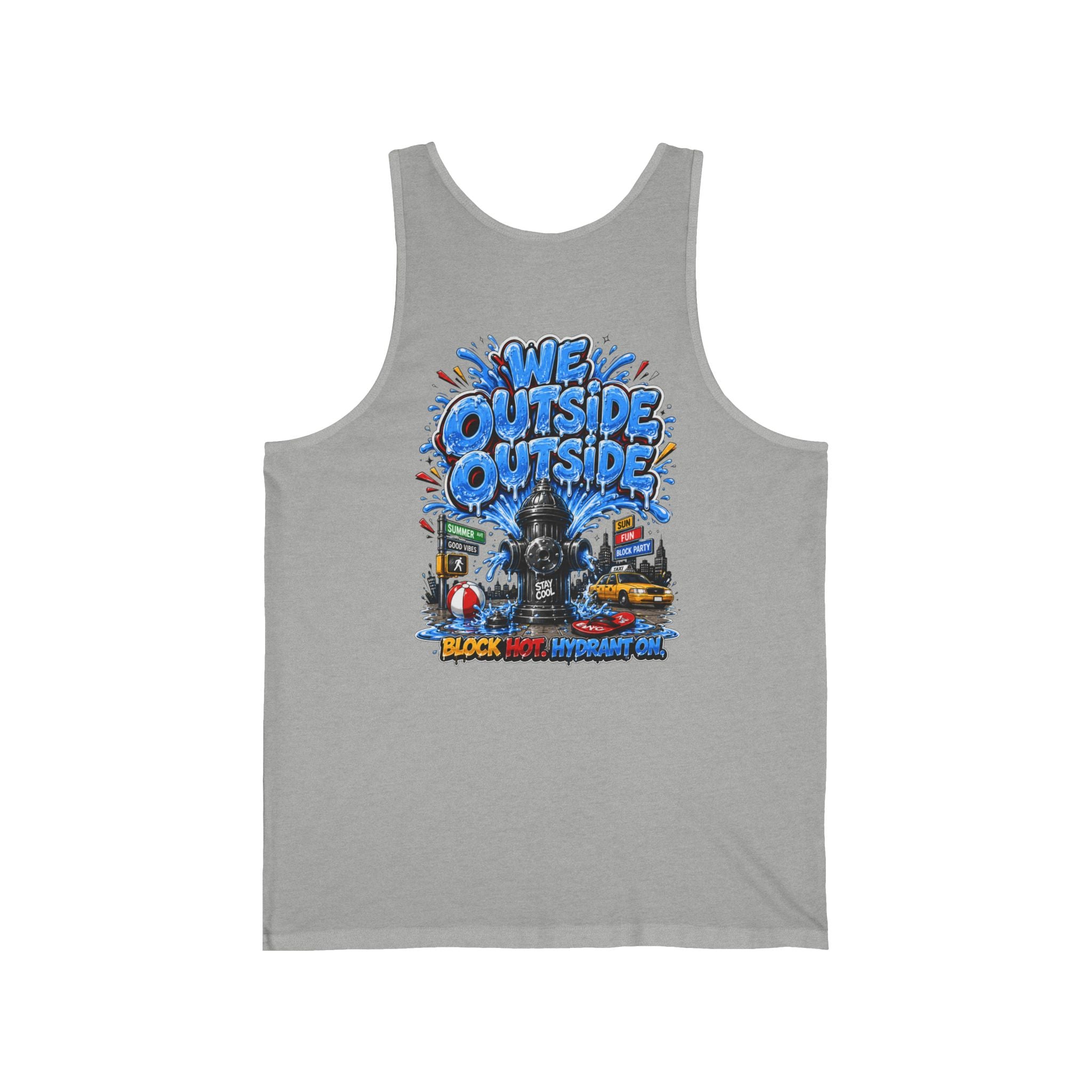 TimeWarp Drip Big Apple Energy Tank Top – Grey – NYC Summer Streetwear | TimeWarp Drip