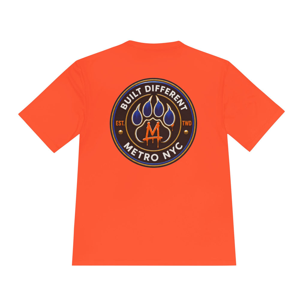 Metro NYC Lion Graphic Tee — "Built Different" Athletic Moisture‑Wicking Shirt
