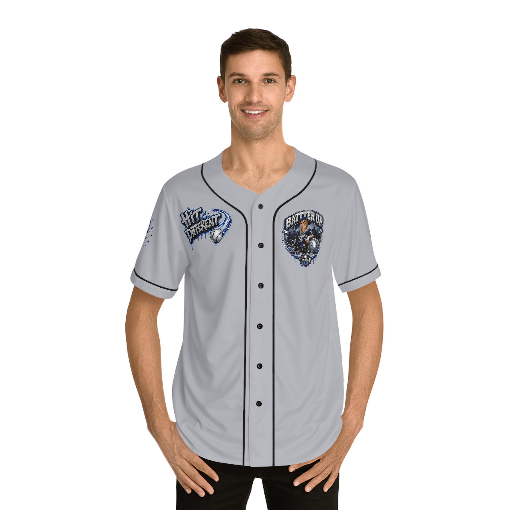 Batter Up Baseball Jersey — Men's All-Over-Print Team Tee