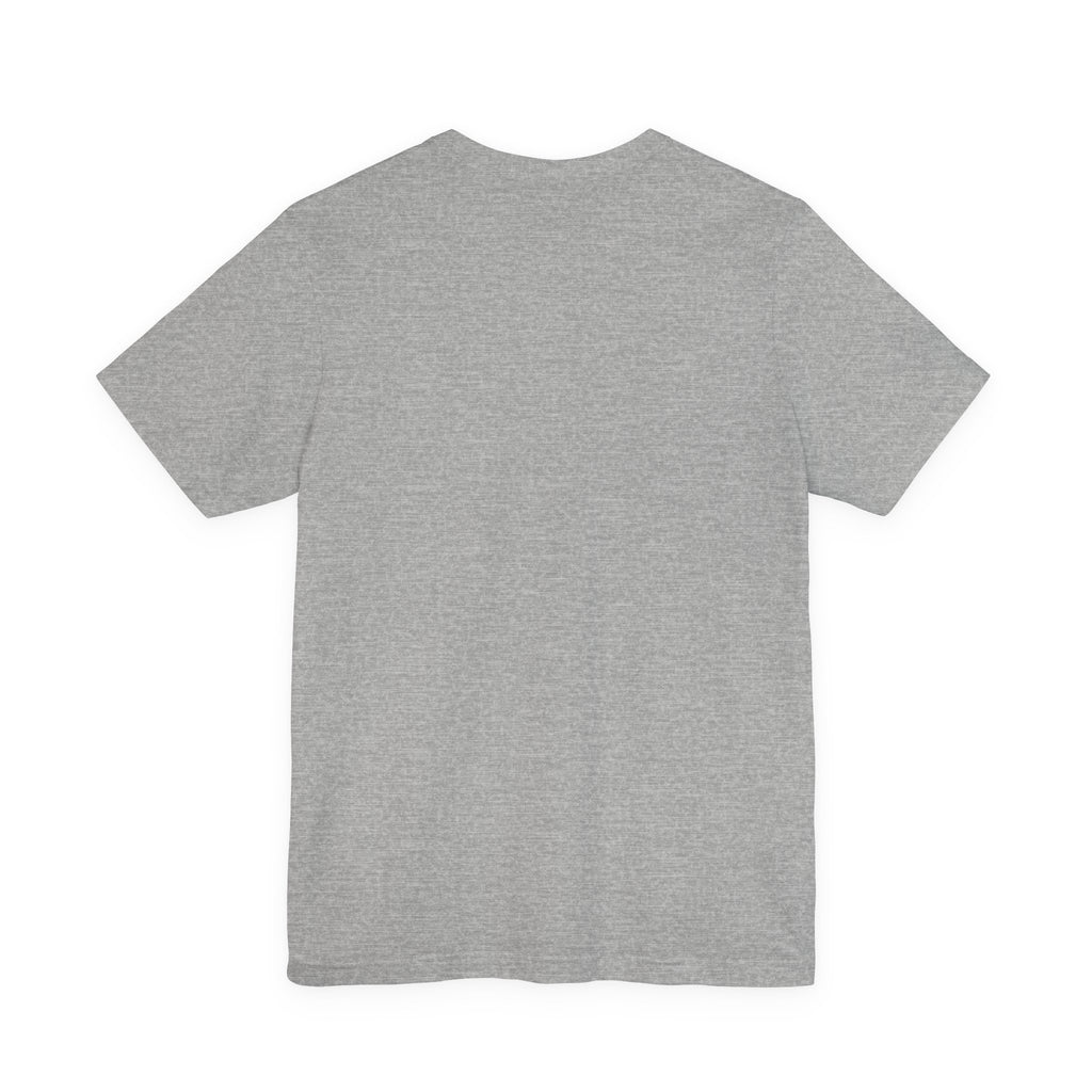 The Lucky Clover "Pulls Up Lives" Graphic T-Shirt by TimeWarp Drip is a plain, short-sleeved, light gray tee shown from the back on a white background. Available in sizes S, M, L, XL, 2XL, and 3XL.