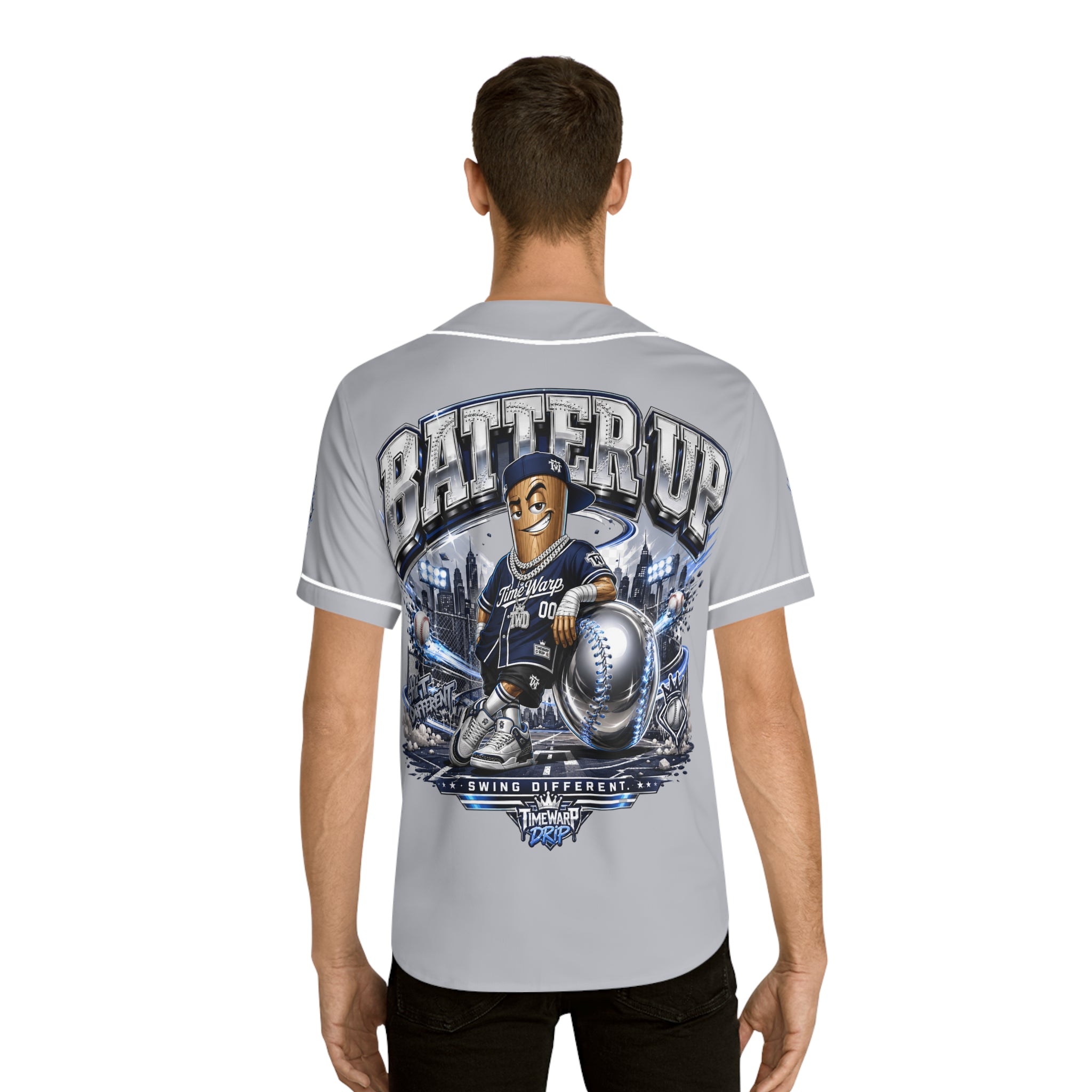 Batter Up Baseball Jersey — Men's All-Over-Print Team Tee