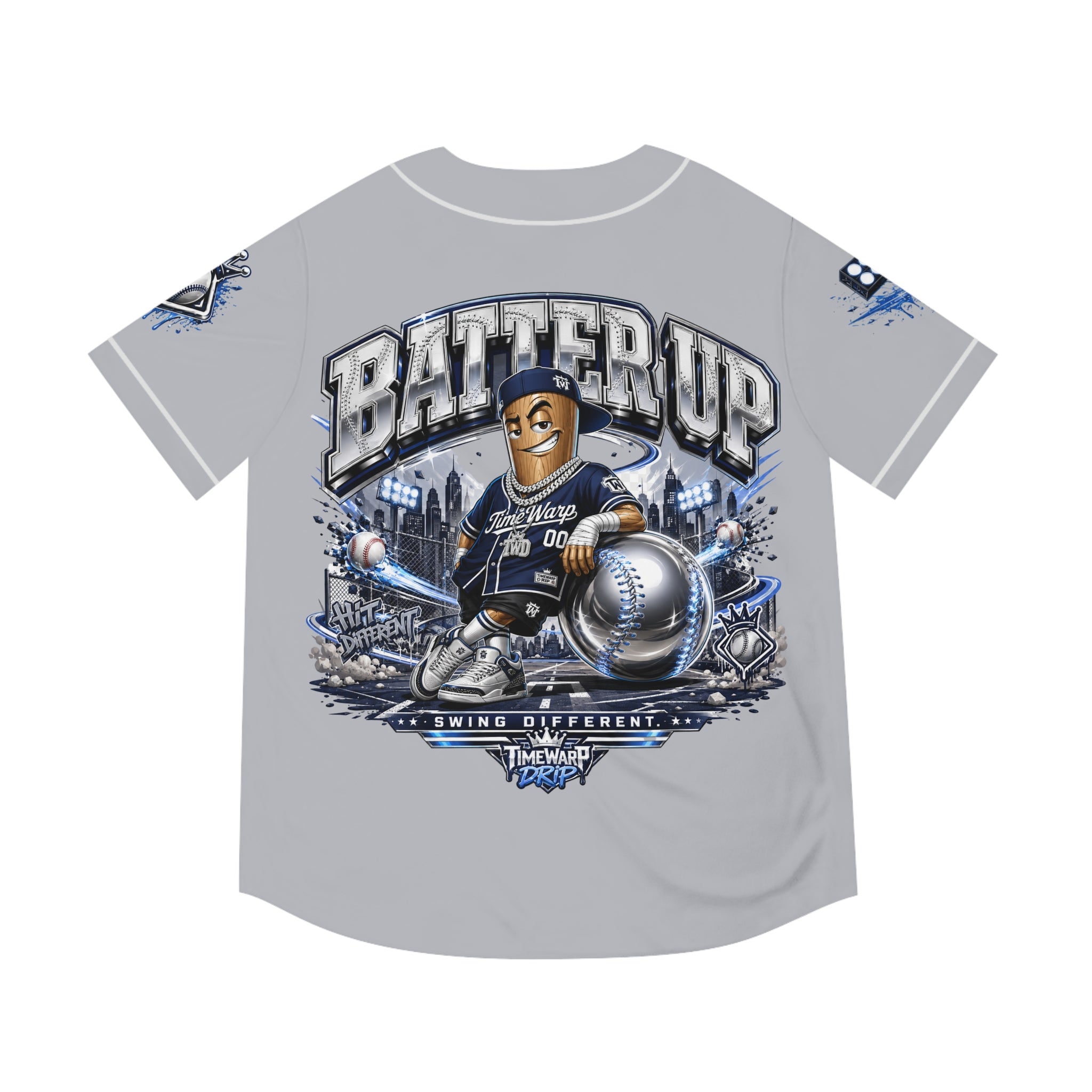 Batter Up Baseball Jersey — Men's All-Over-Print Team Tee