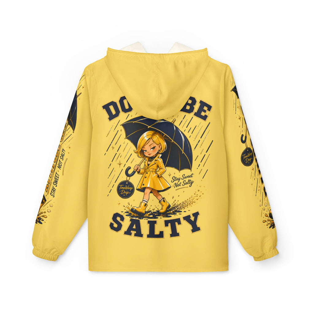 TimeWarp Drip Don't Be Salty Windbreaker – Yellow Drip – Don't Be Salty Streetwear | TimeWarp Drip