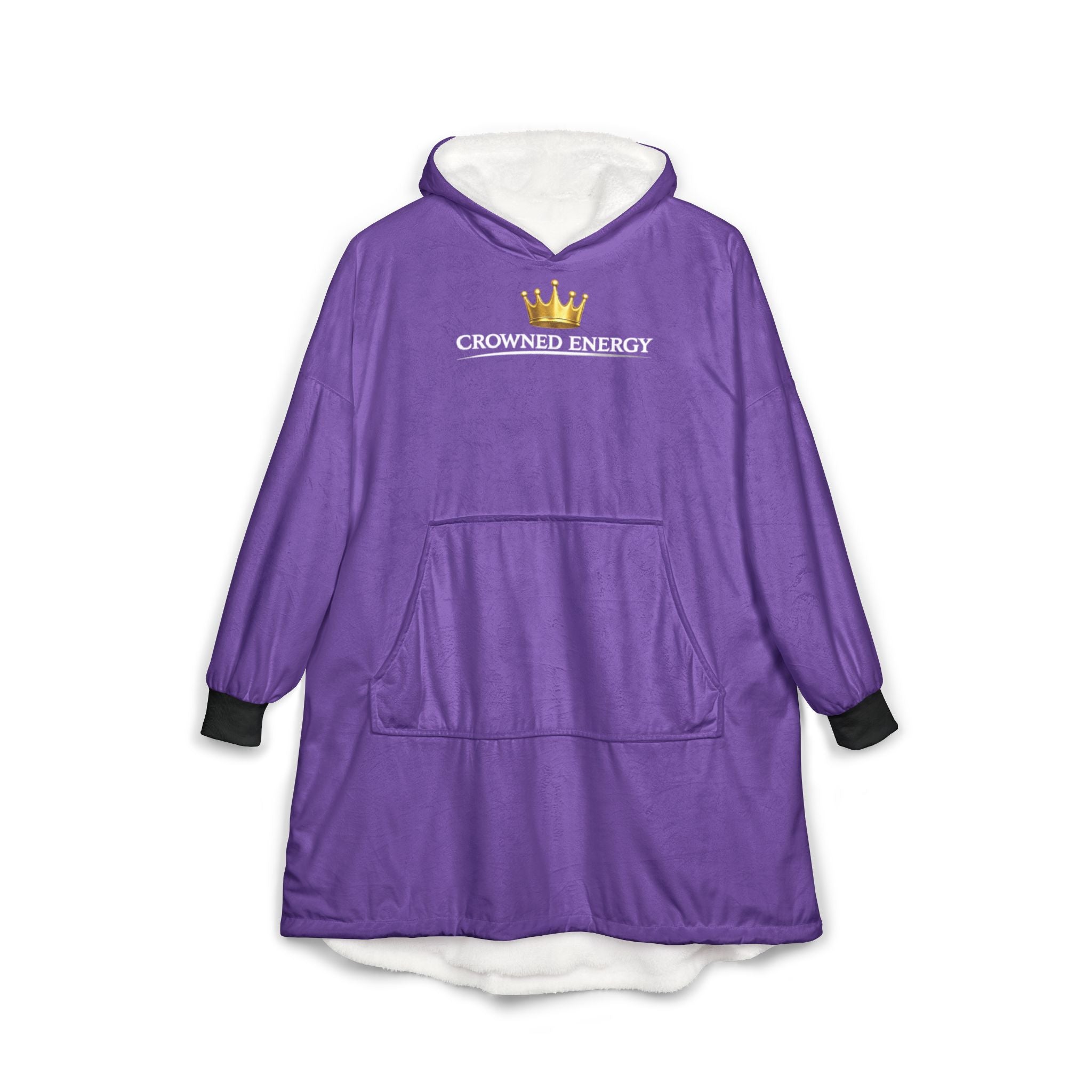 TimeWarp Drip Level up in royal purple—Printify’s chess graphic hooded blanket, street-drip style with sleeves, pocket, and all-eras crown energy. streetwear apparel