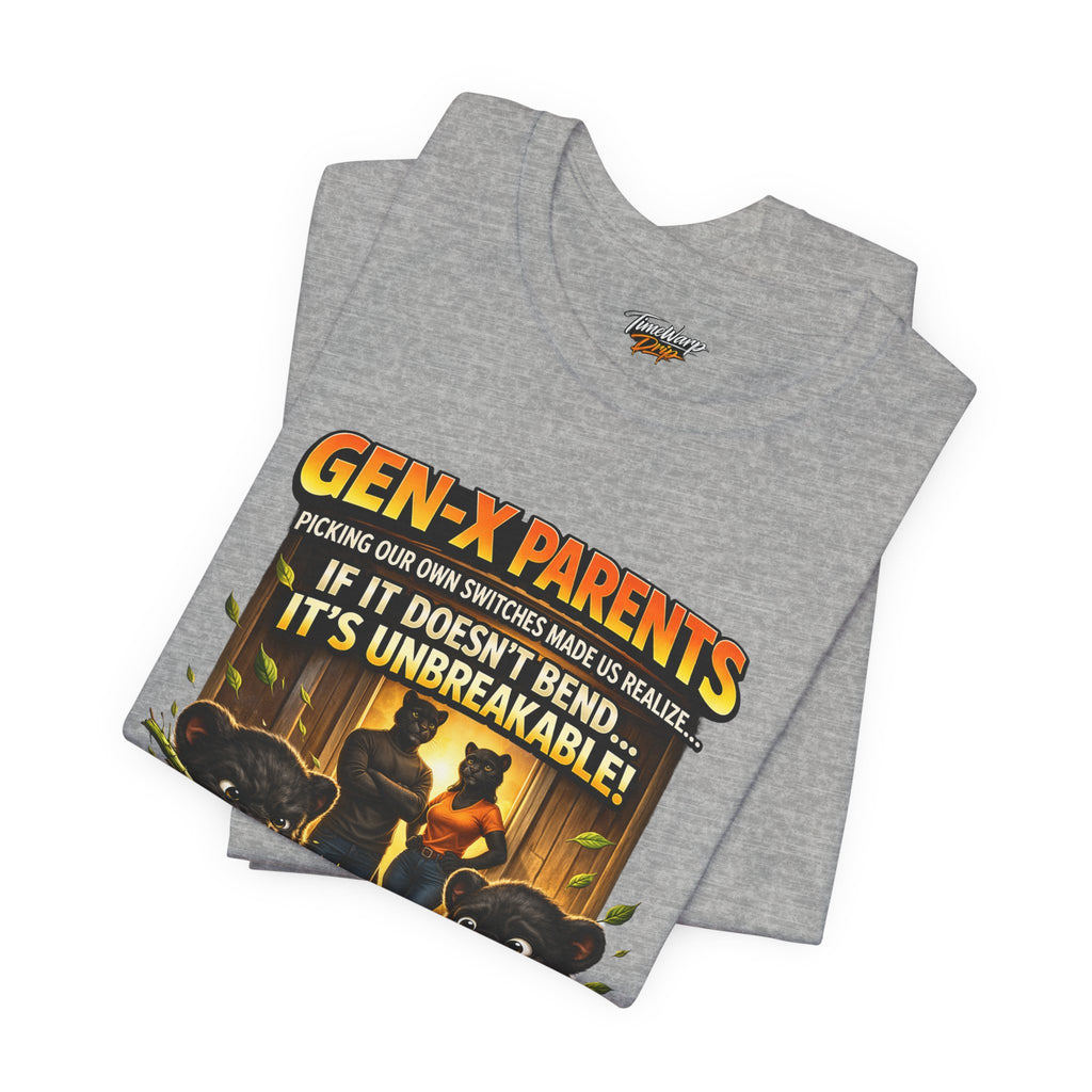 TimeWarp Drip Black Raised Unbreakable Tee: cartoon bears, wild branches, and “Picked Our Own Switches”—Gen X streetwear with fierce drip. streetwear apparel
