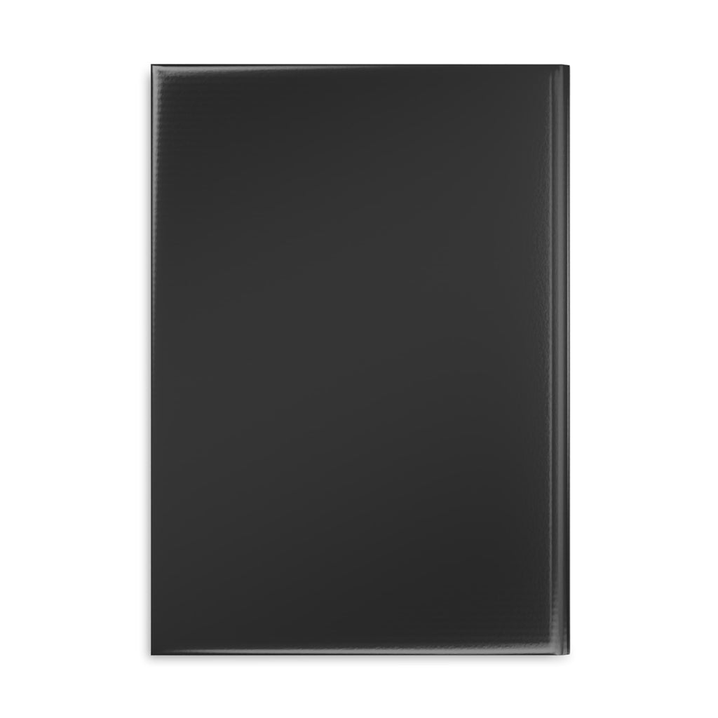 Black hardcover notebook with "Straight Outta NYC" and Statue of Liberty graphic, featuring puffy textured cover and paper pages.
