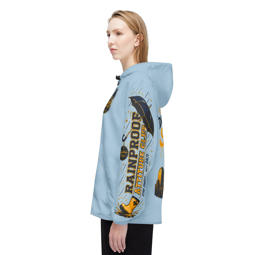 TimeWarp Drip Don't Be Salty Honey Bear Windbreaker – Retro Blue Drip – Don't Be Salty Streetwear | TimeWarp Drip