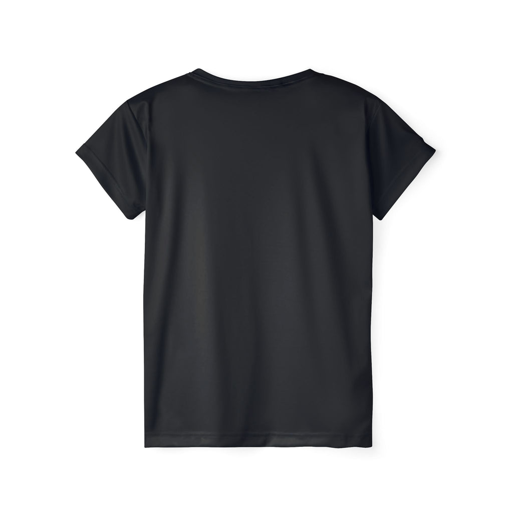 The Straight Outta Baltimore Women's Sports Jersey by Printify is shown flat from the back on a white background—ideal for Charm City fans seeking a simple, stylish tee.
