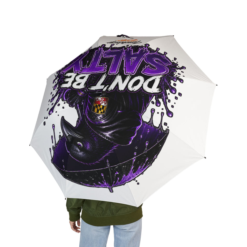TimeWarp Drip Don't Be Salty Baltimore Foldable Umbrella – Multi – Baltimore Streetwear | TimeWarp Drip