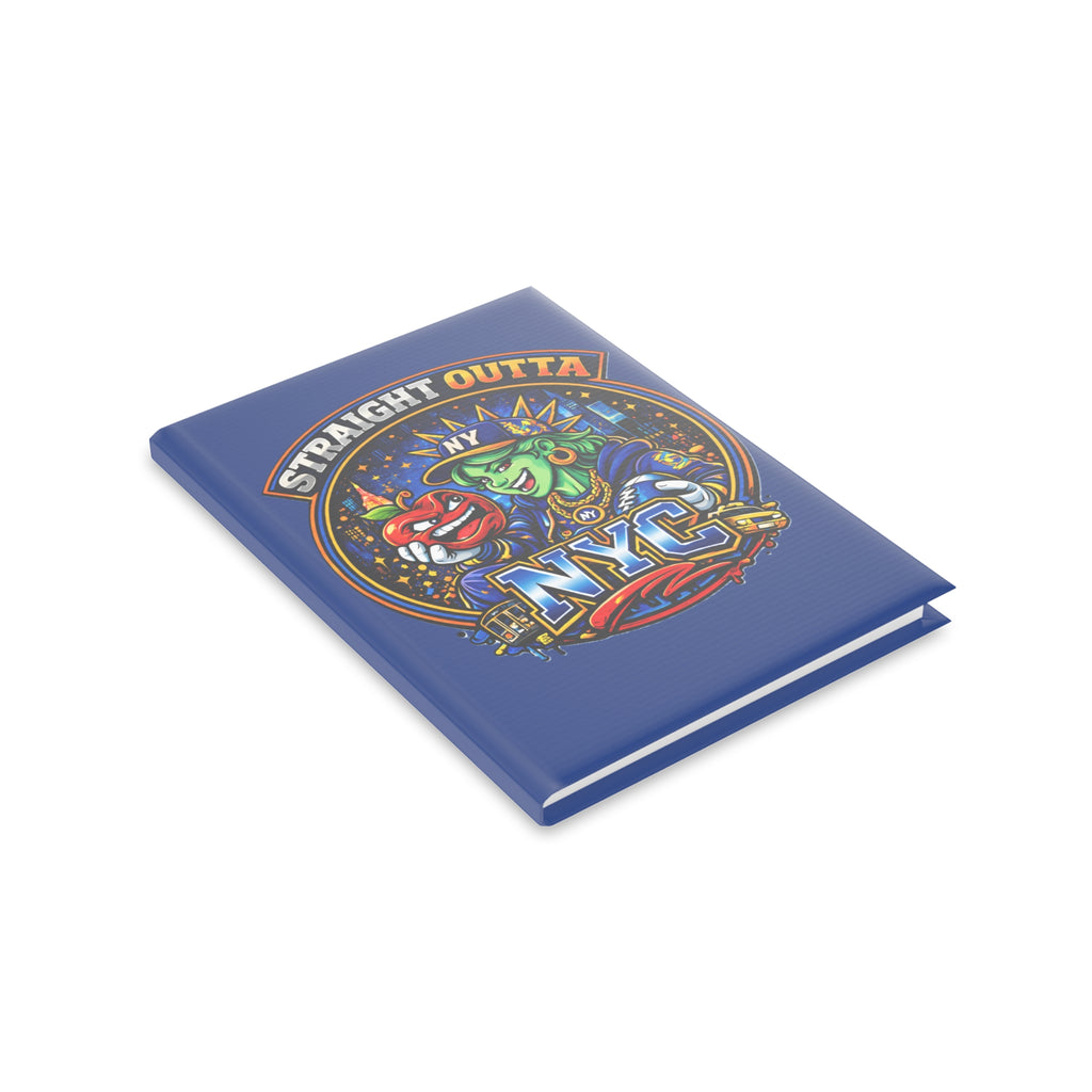 NYC-themed hardcover notebook featuring a Statue of Liberty graphic, ideal for writing and journaling.