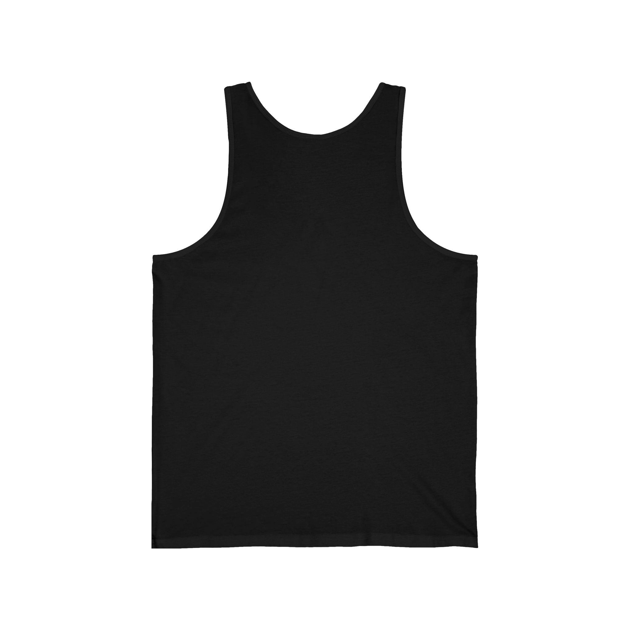 Black straight outta NYC tank top with retro cartoon Statue of Liberty graphic, casual sleeveless design, ideal for streetwear style