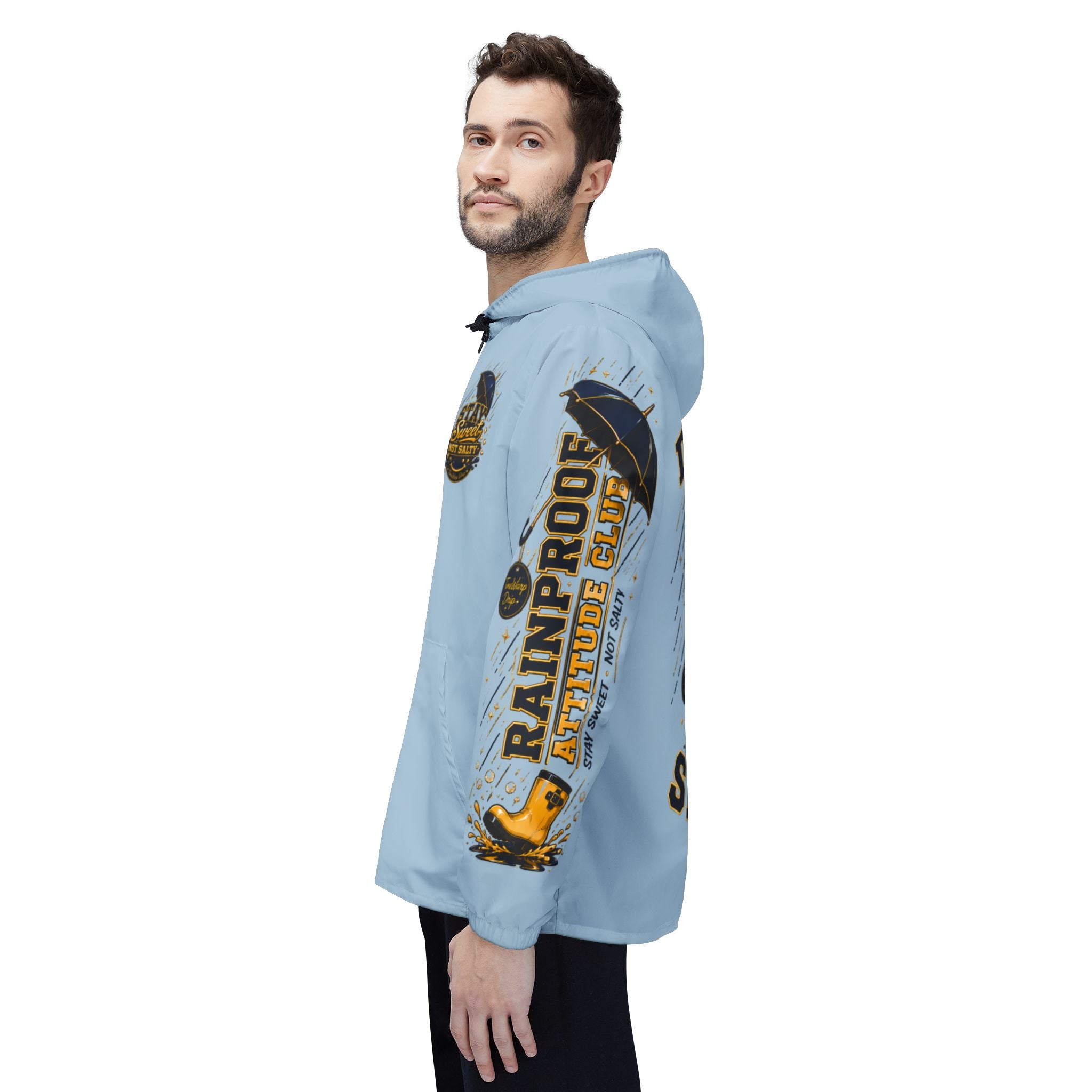 TimeWarp Drip Don't Be Salty Windbreaker – Blue Drip – Don't Be Salty Streetwear | TimeWarp Drip