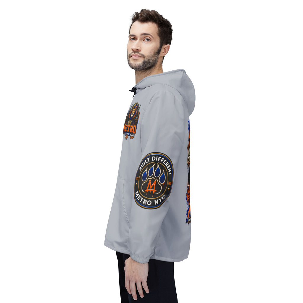 Basketball Windbreaker —  'ANTE UP' Metro Championship Streetwear (Gray)