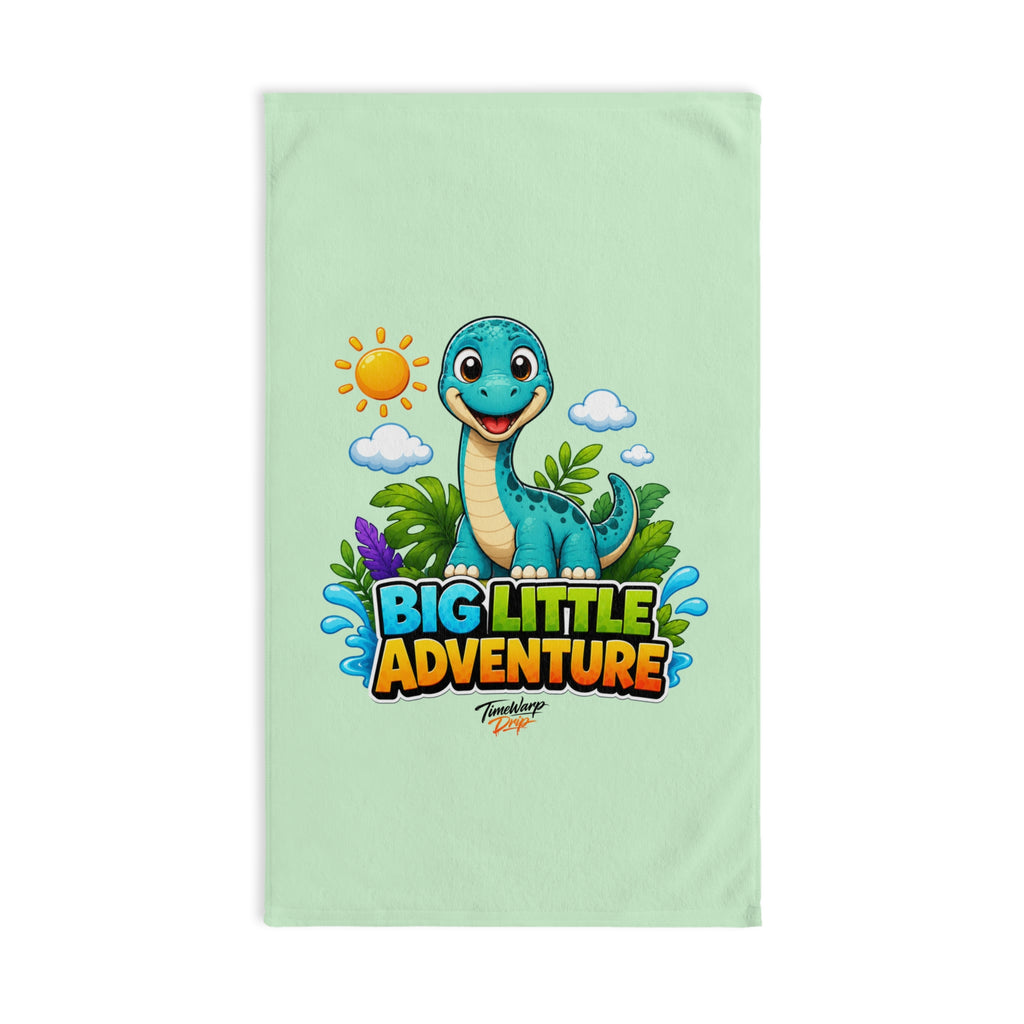 TimeWarp Drip Tiny Roars Big Little Adventure Hand Towel – Multi – Kids Bathroom Decor | TimeWarp Drip