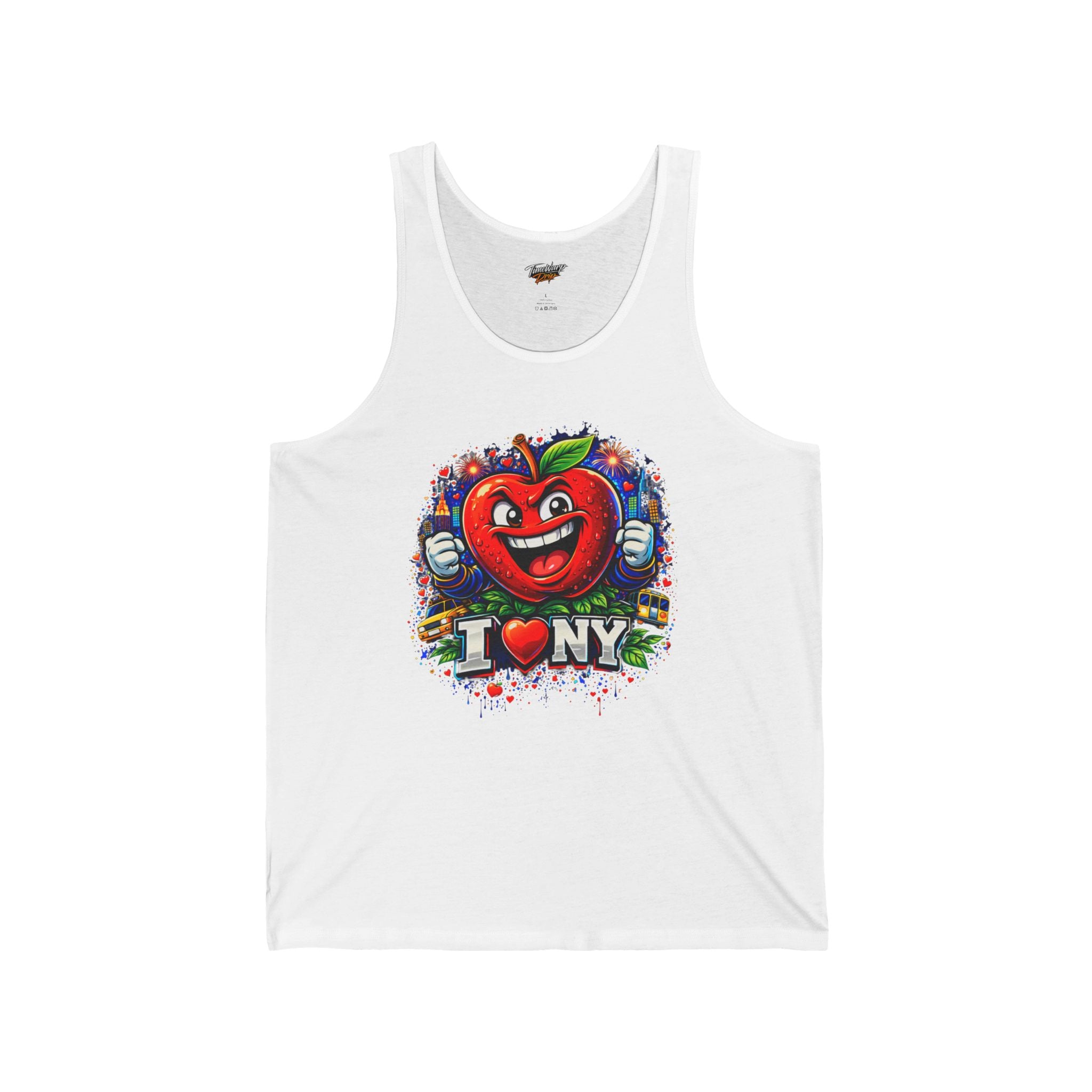 TimeWarp Drip Big Apple Energy Tank Top – Black – NYC Summer Streetwear | TimeWarp Drip
